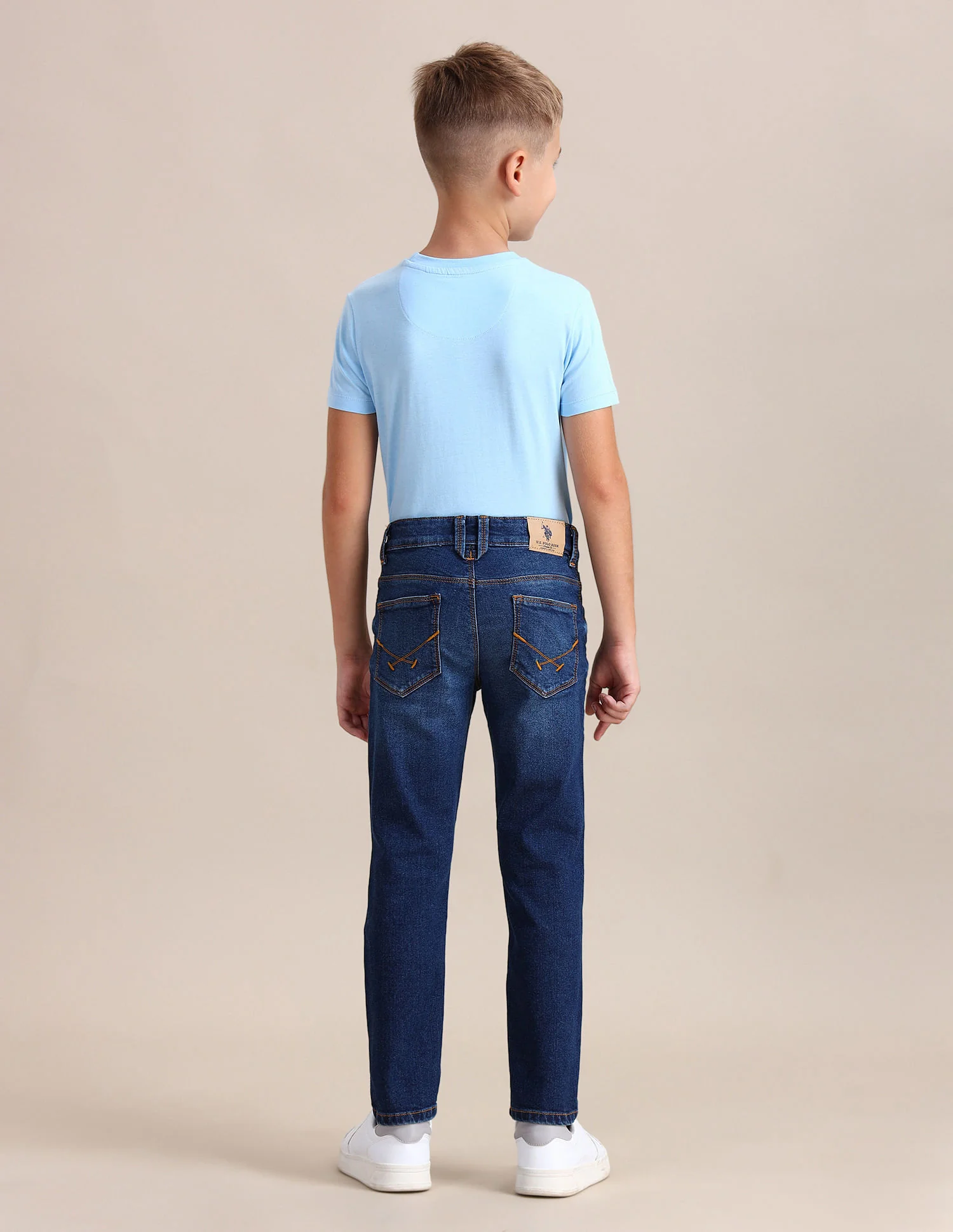 Slim Fit Stone Washed Jeans - Image 4