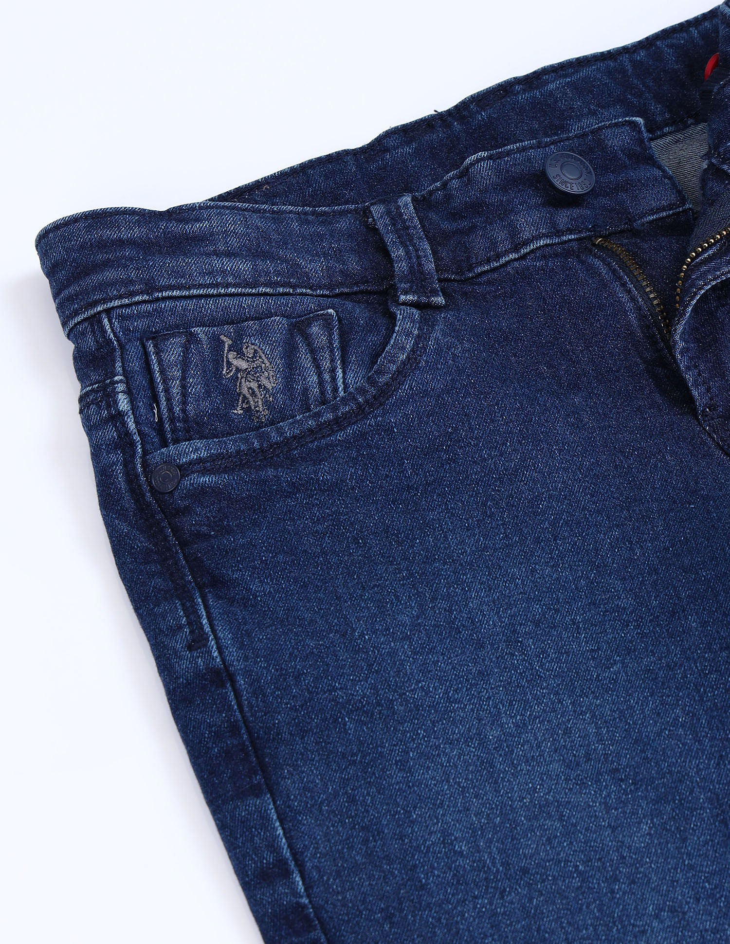 Slim Fit Stone Washed Jeans - Image 2
