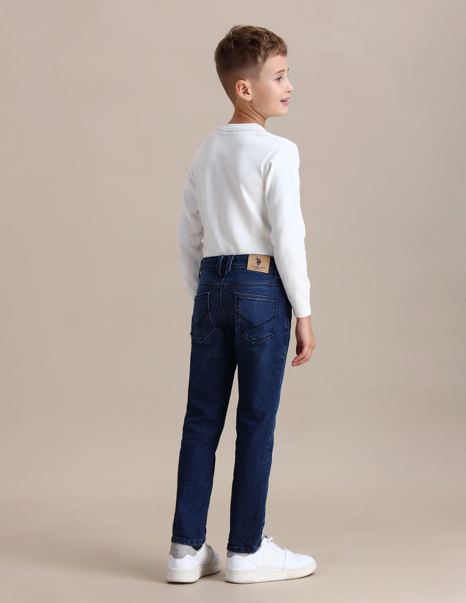 Slim Fit Stone Washed Jeans - Image 4