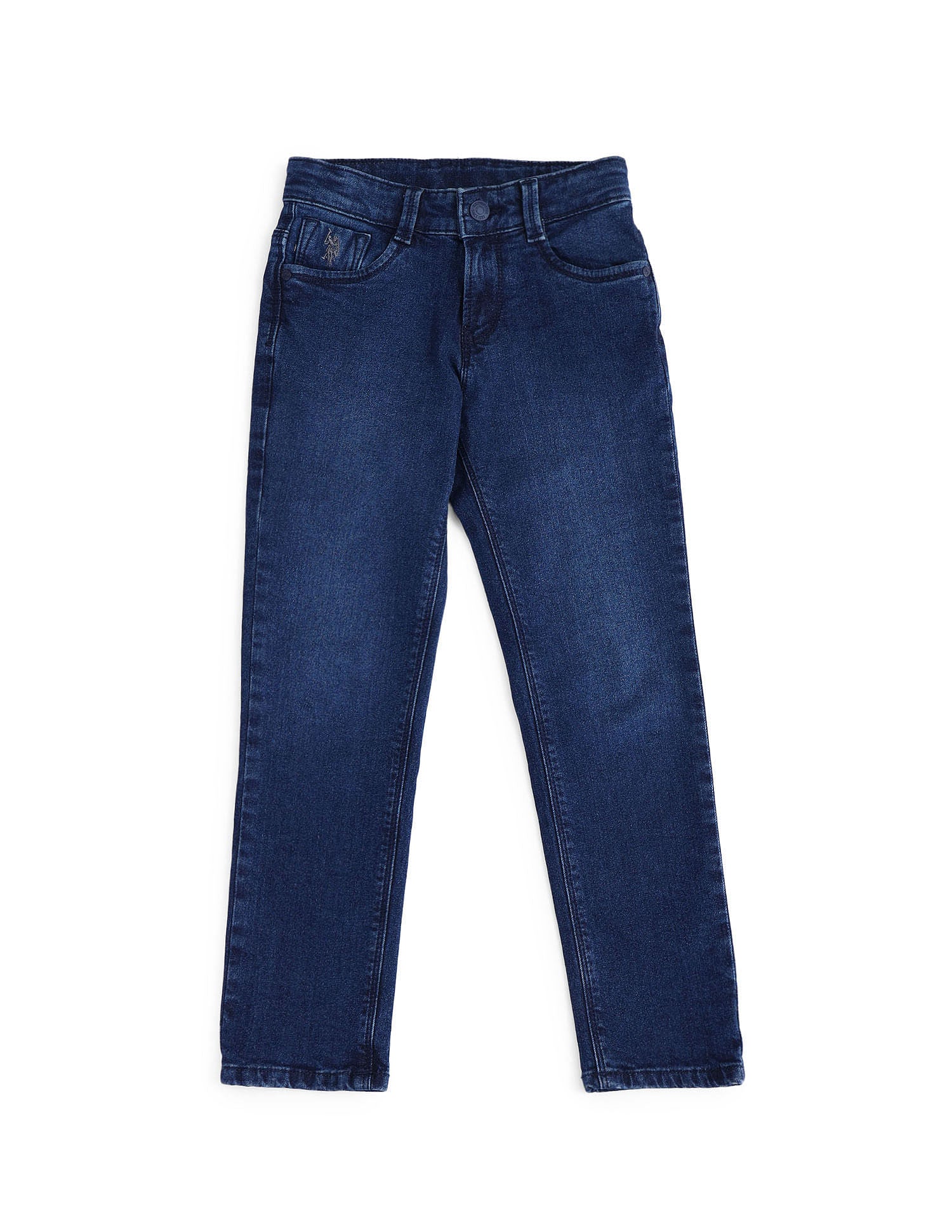 Slim Fit Stone Washed Jeans - Image 5