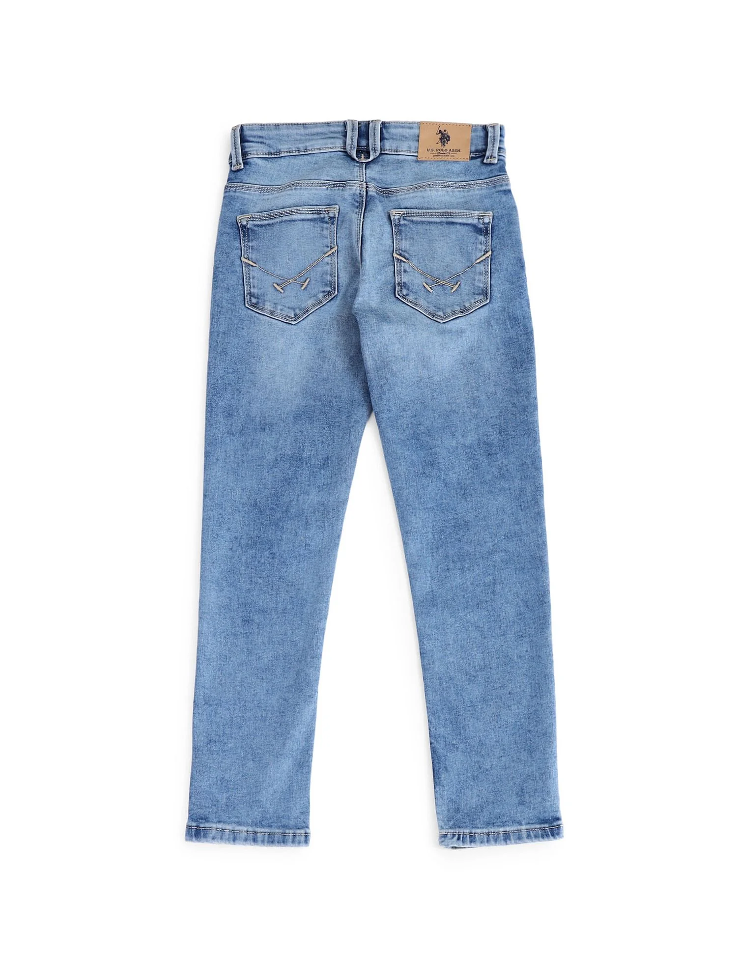 Slim Fit Stone Washed Jeans - Image 6