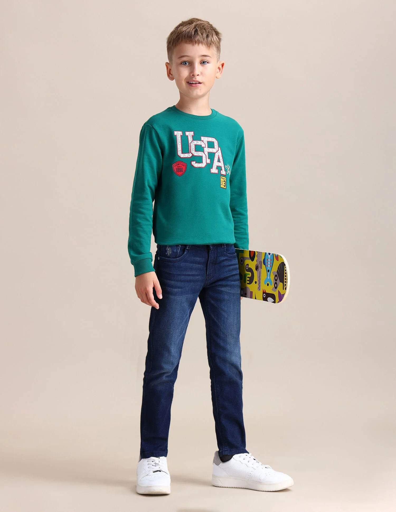 Slim Fit Stone Washed Jeans