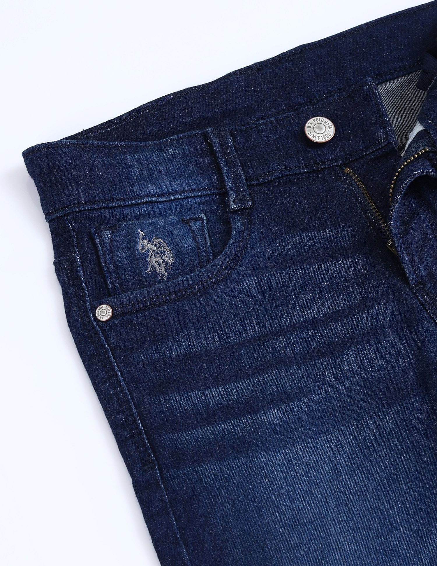 Slim Fit Stone Washed Jeans - Image 2
