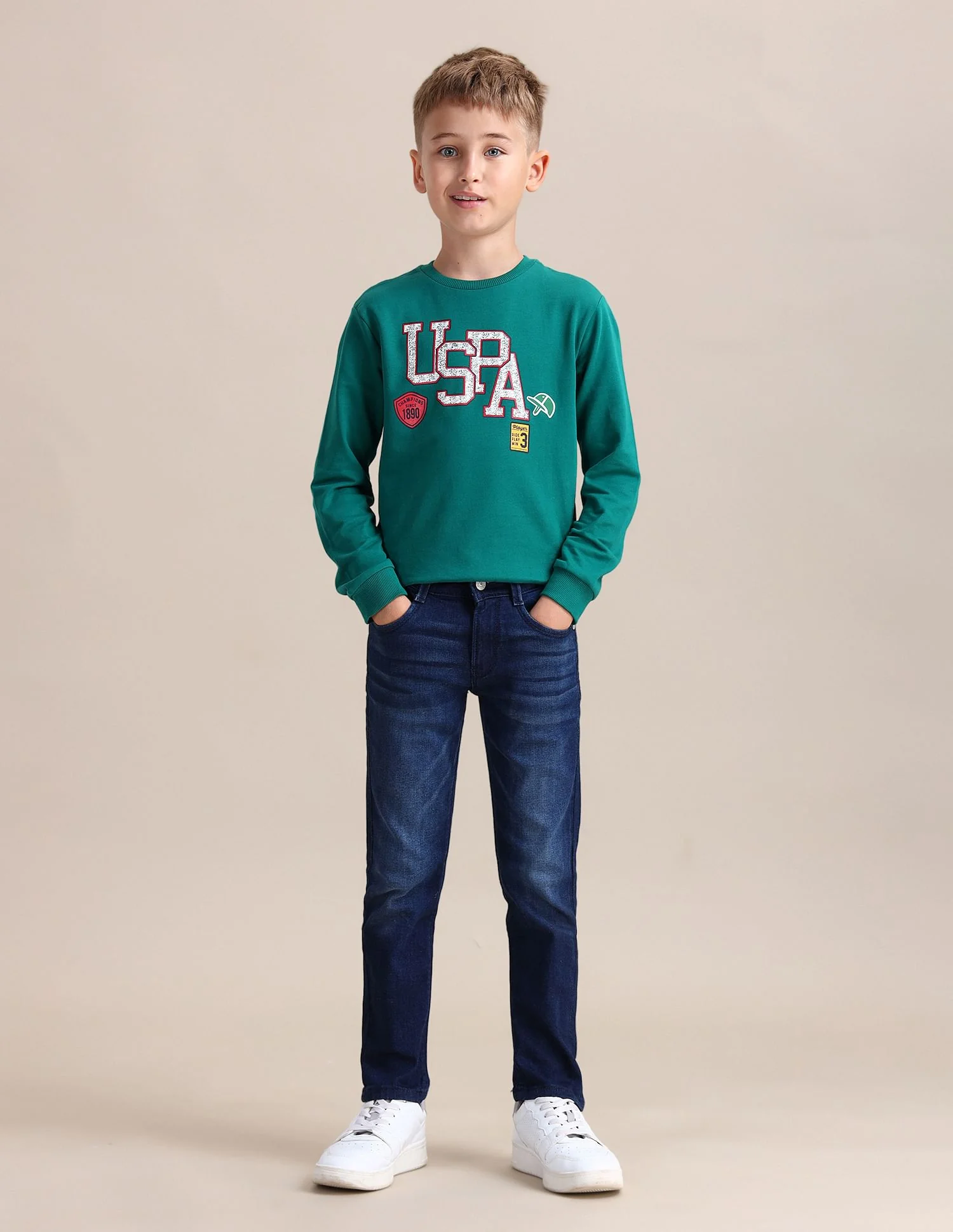 Slim Fit Stone Washed Jeans - Image 3