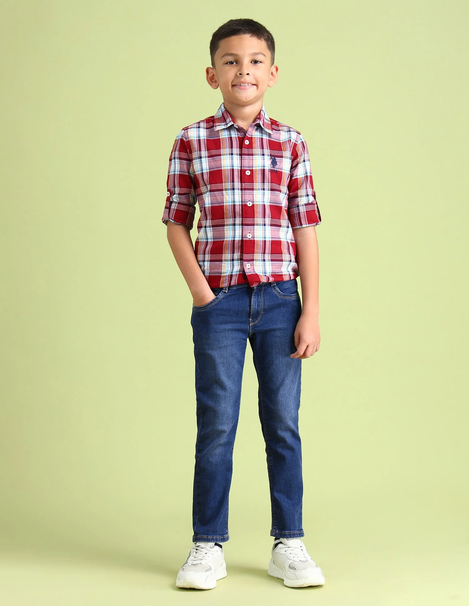 Slim Fit Stone Washed Jeans - Image 3