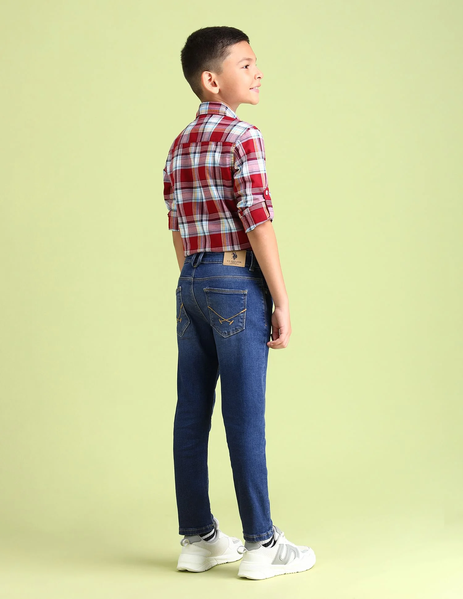 Slim Fit Stone Washed Jeans - Image 4