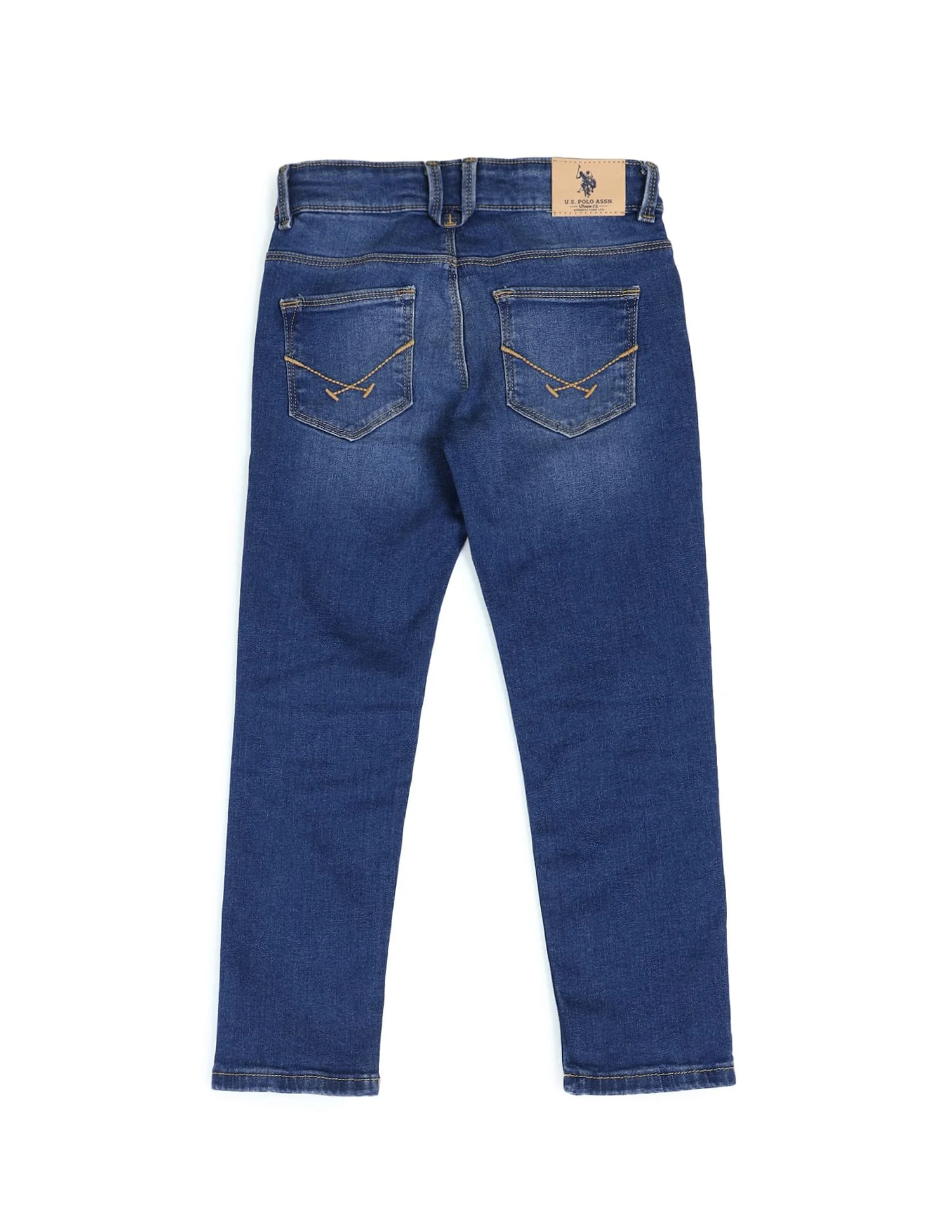 Slim Fit Stone Washed Jeans - Image 6