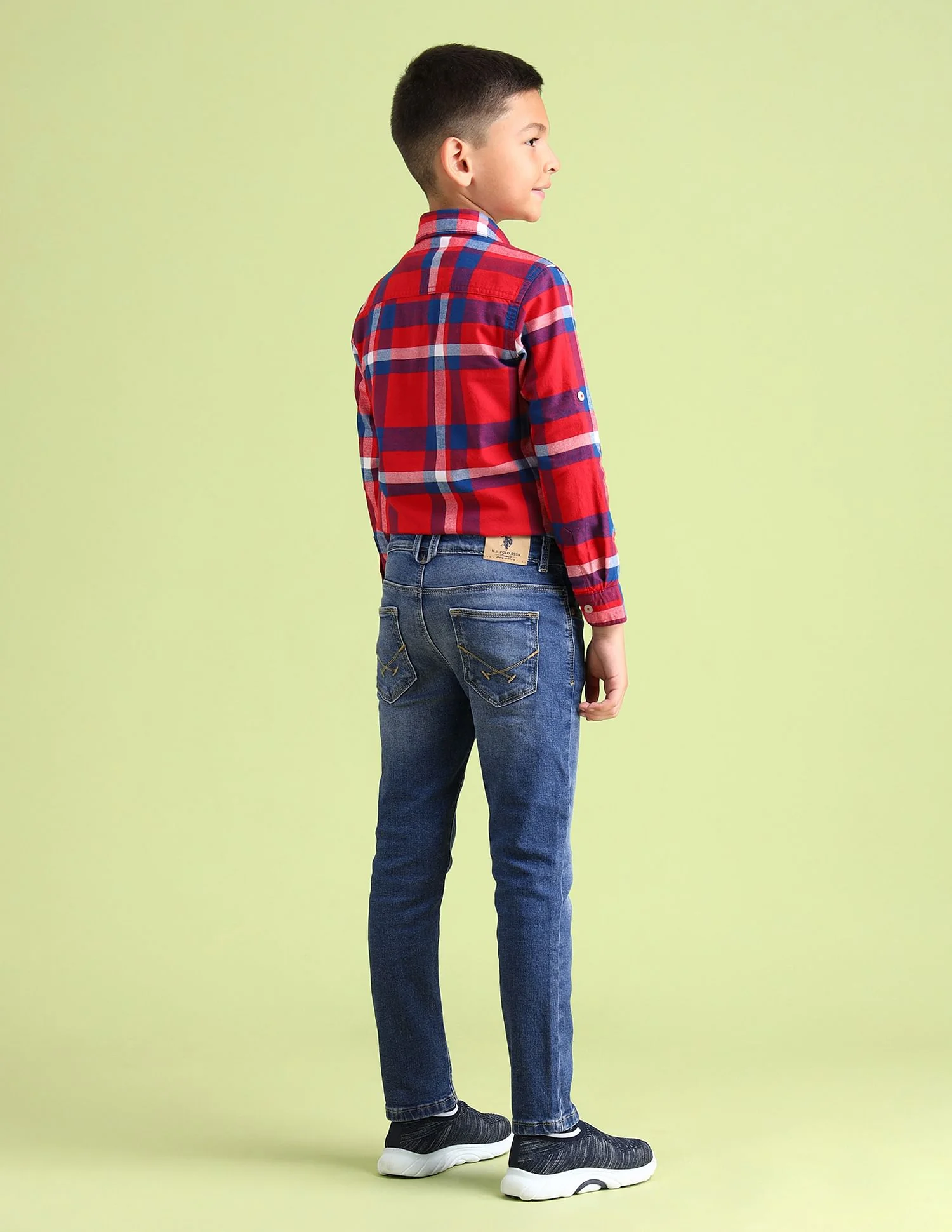 Slim Fit Stone Washed Jeans - Image 4