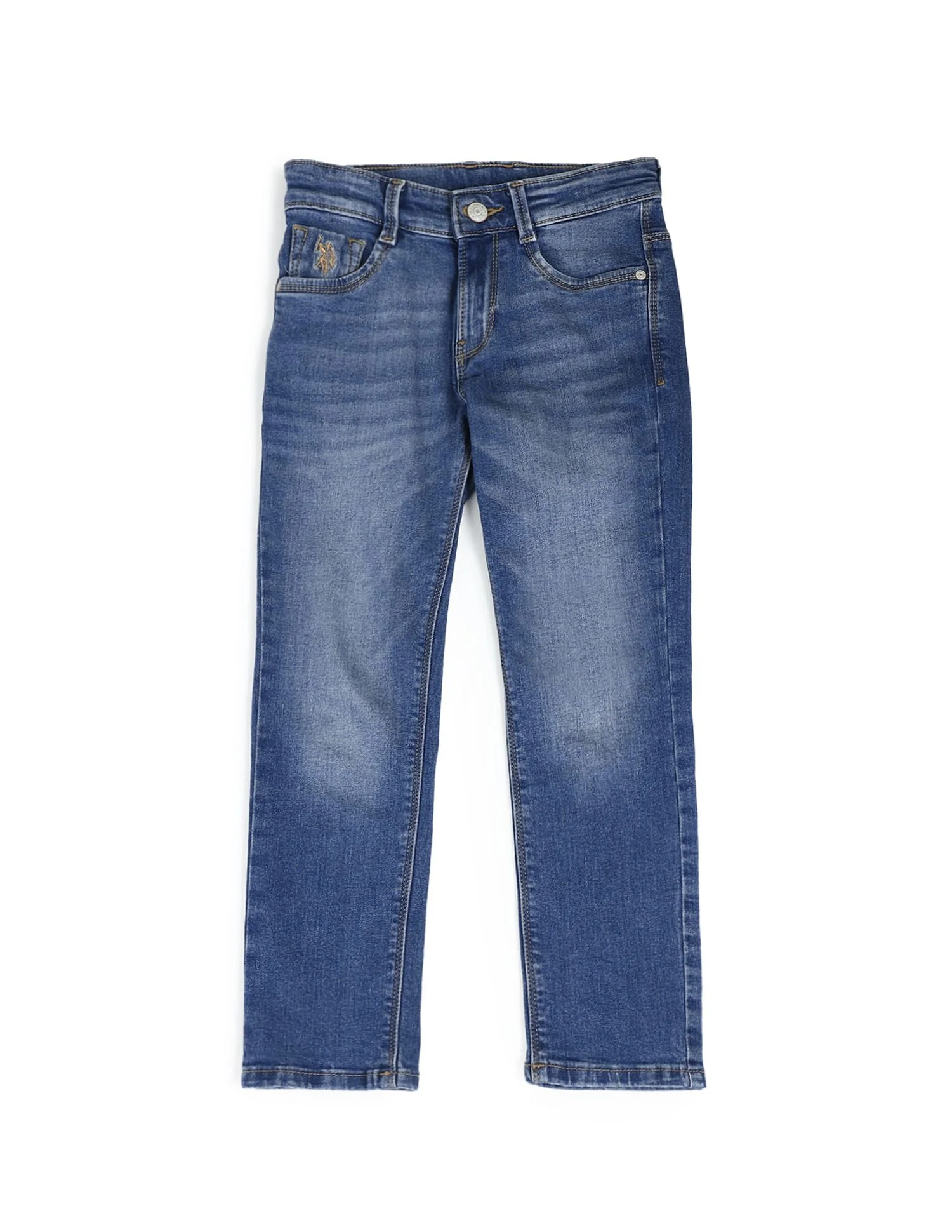 Slim Fit Stone Washed Jeans - Image 5