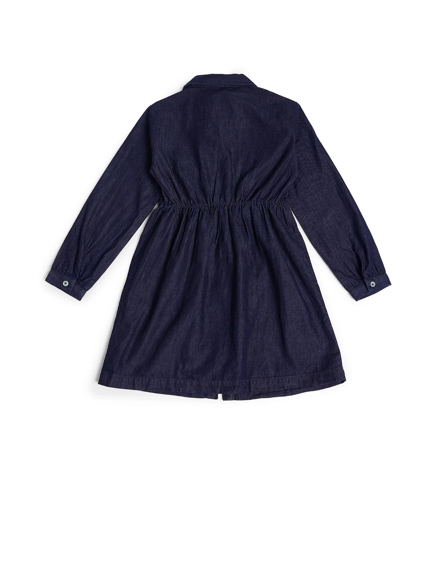 Girls Solid A-Line Dress - Image 6