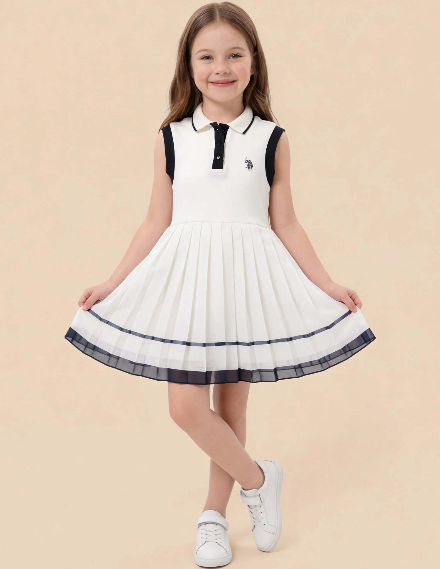 Solid A-Line Dress