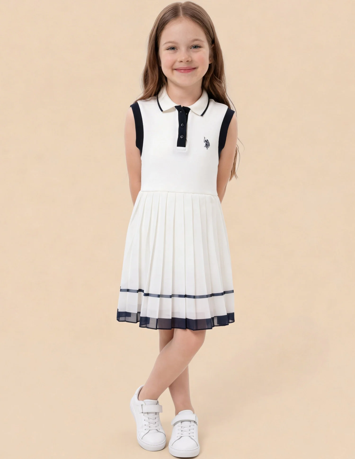 Solid A-Line Dress - Image 3