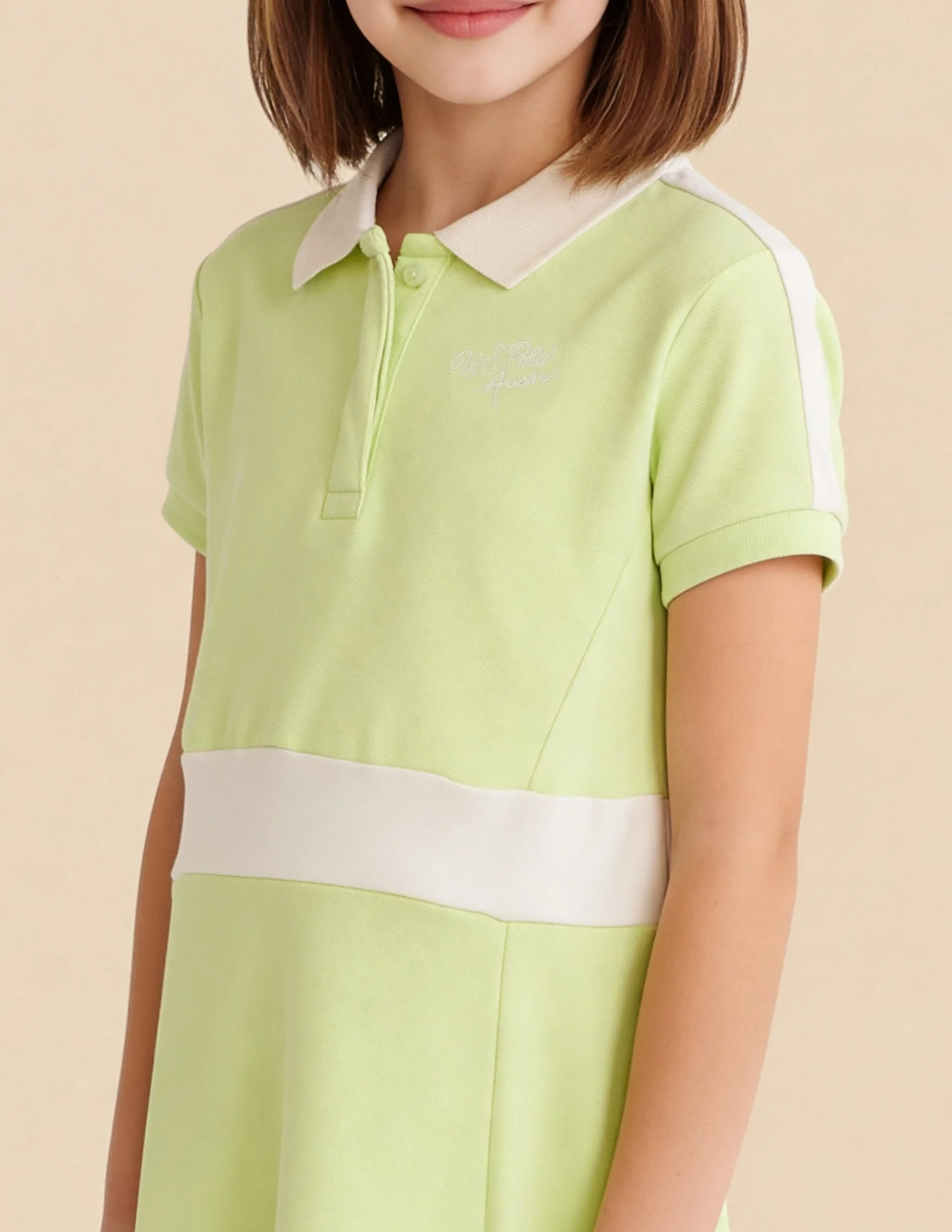 Solid A-Line Fit Knit Dress - Image 5