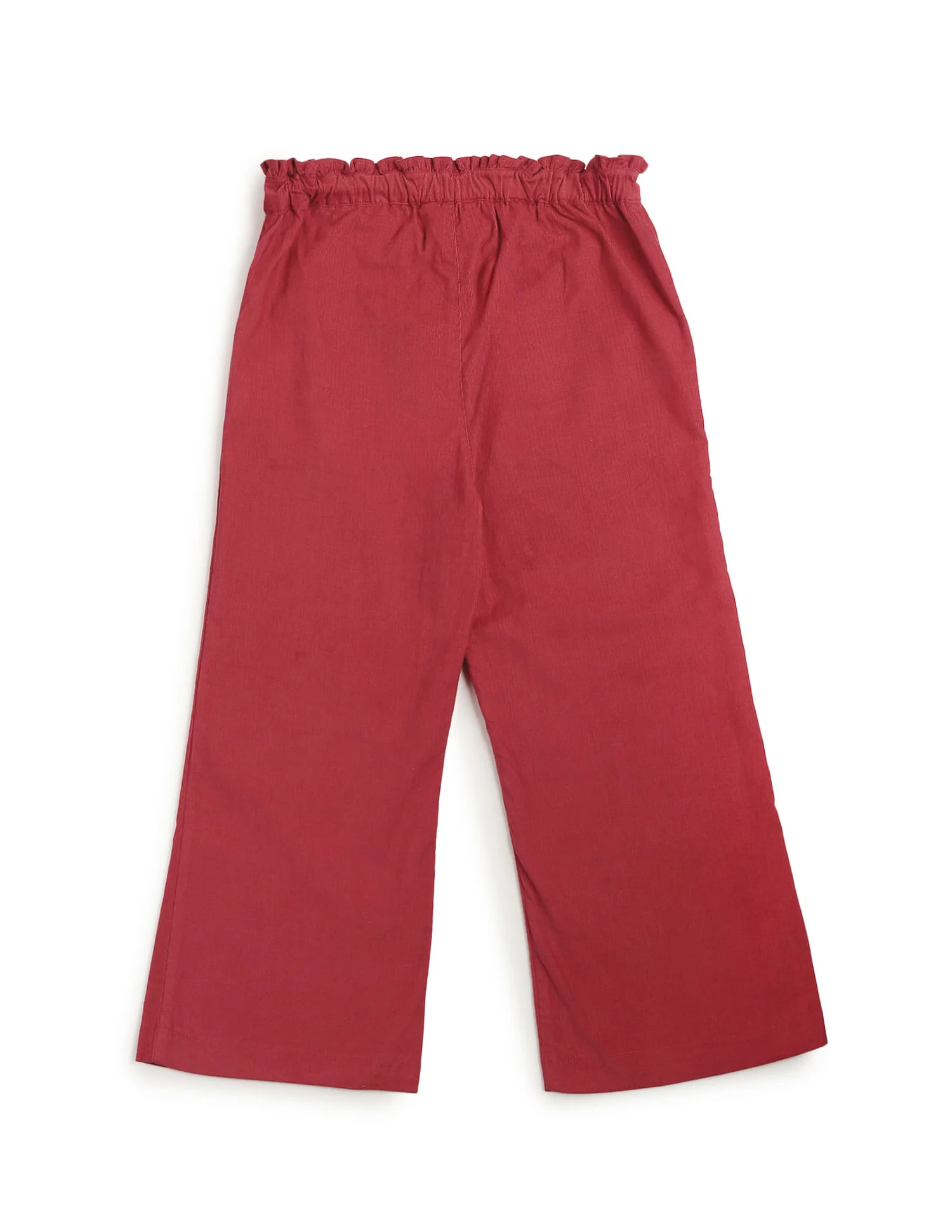 Girls Solid Flared Trousers - Image 6