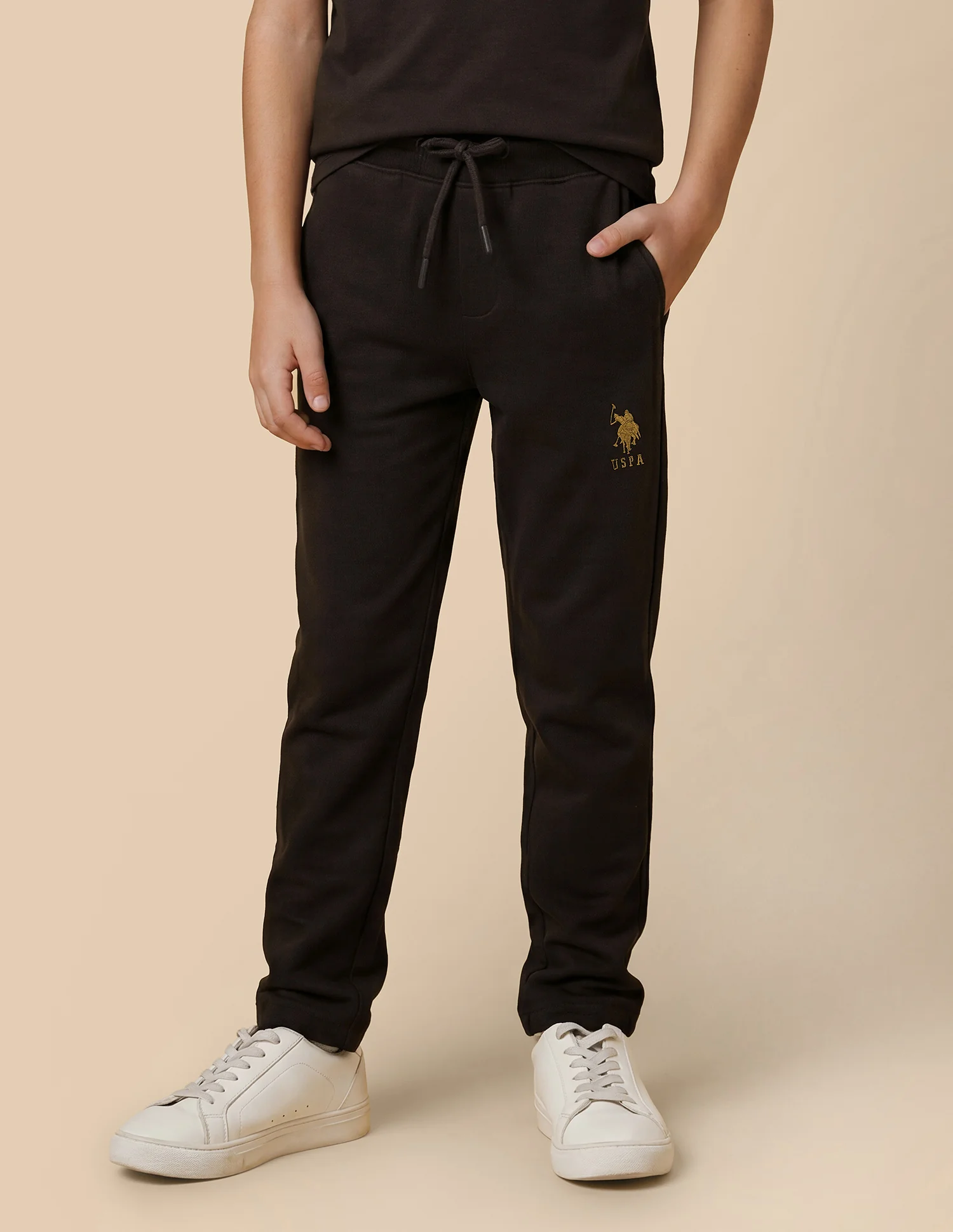Solid Mid Rise Track Pants - Image 5