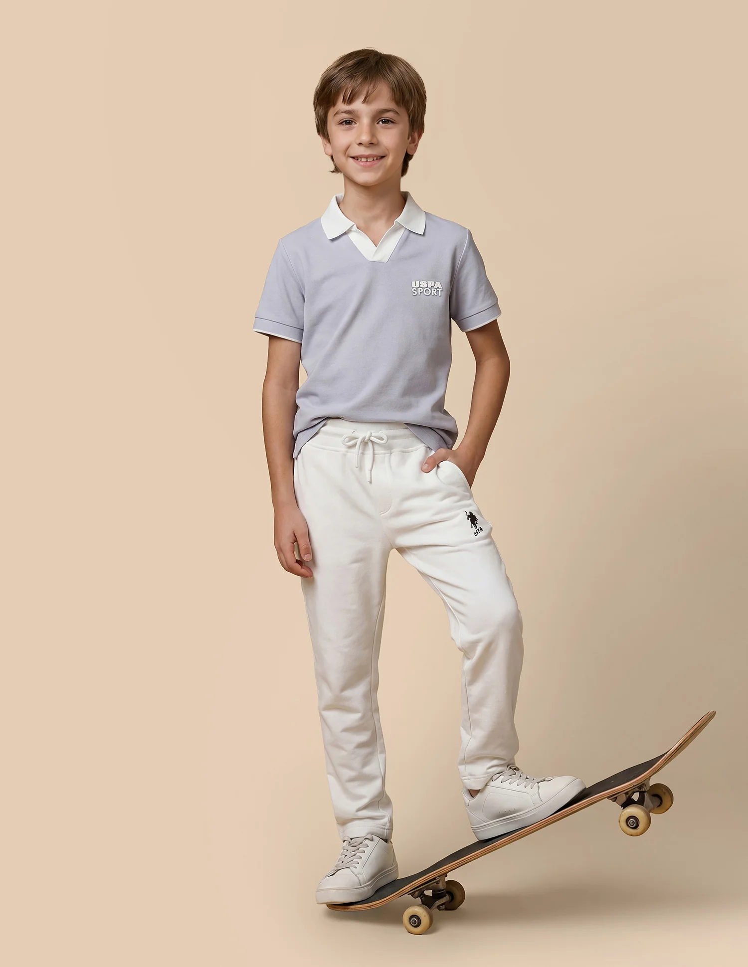 Solid Mid Rise Track Pants