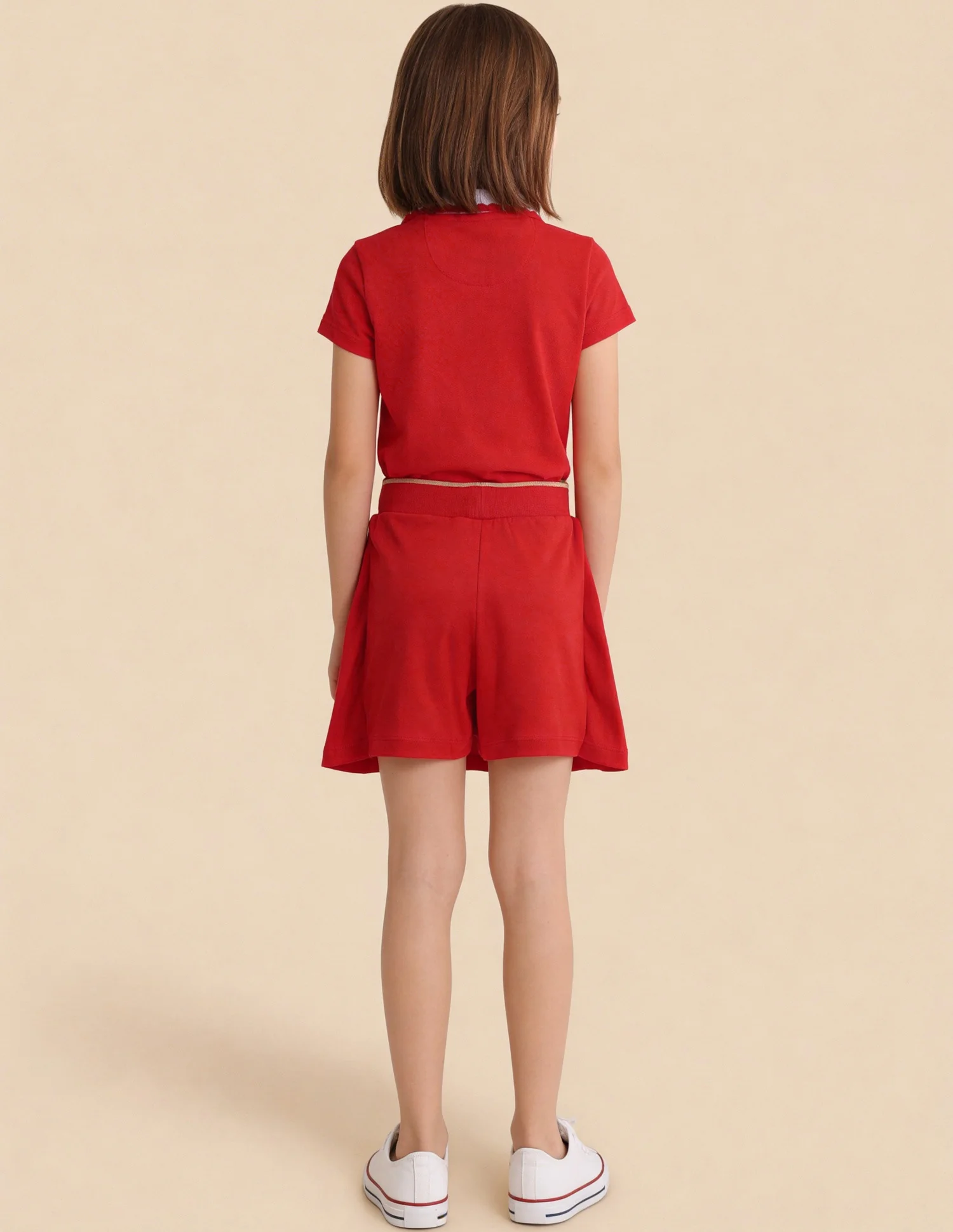 Solid Pleated Skirt - Image 4