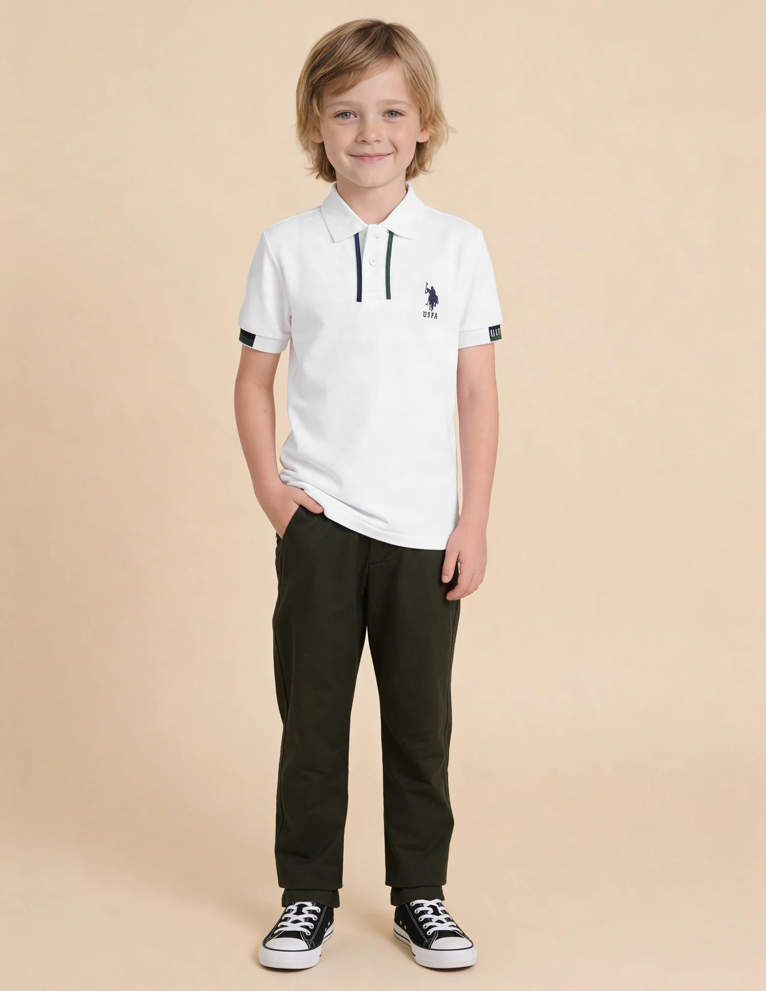 Solid Regular Fit Polo Shirt - Image 3