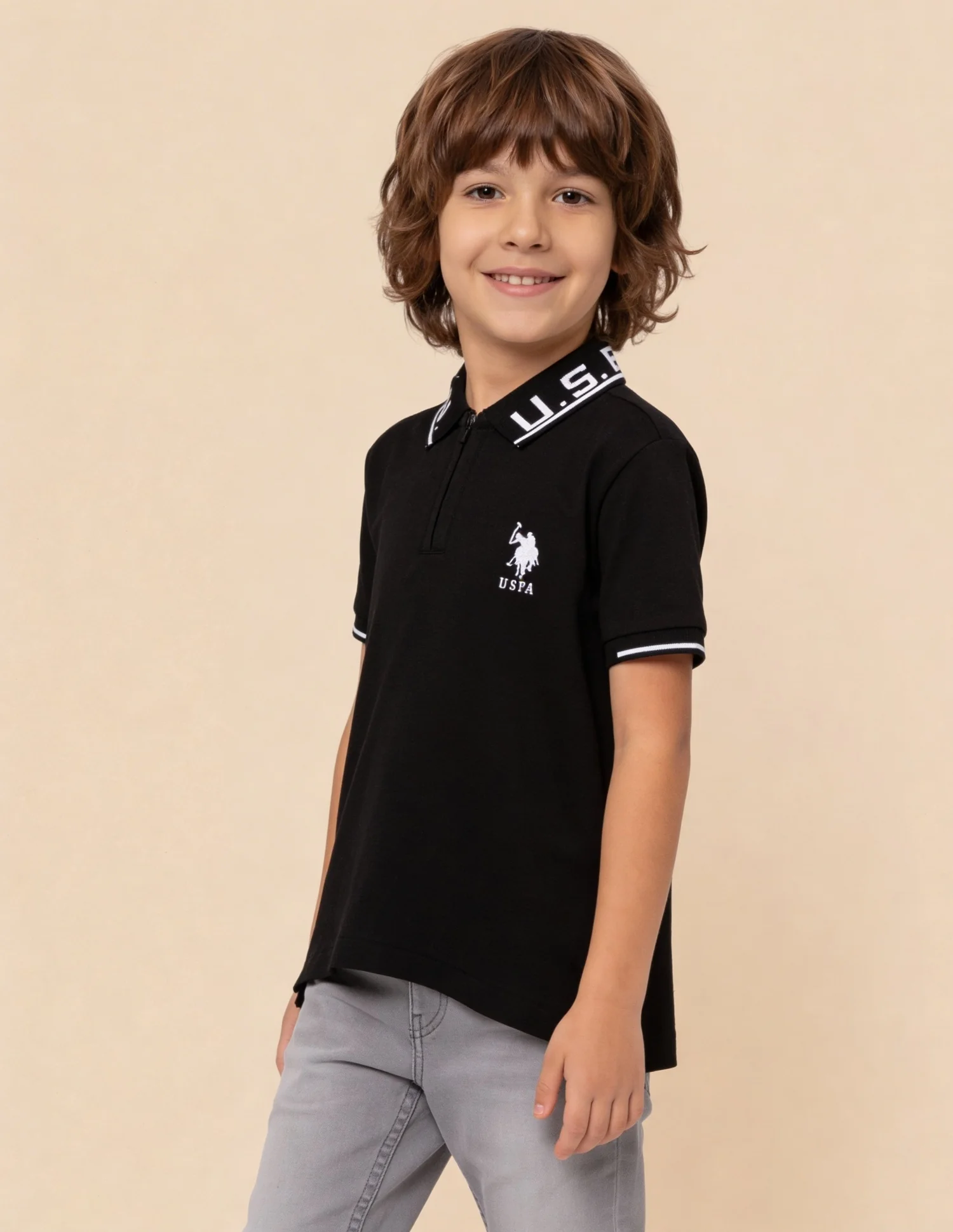 Solid Regular Fit Polo Shirt - Image 4