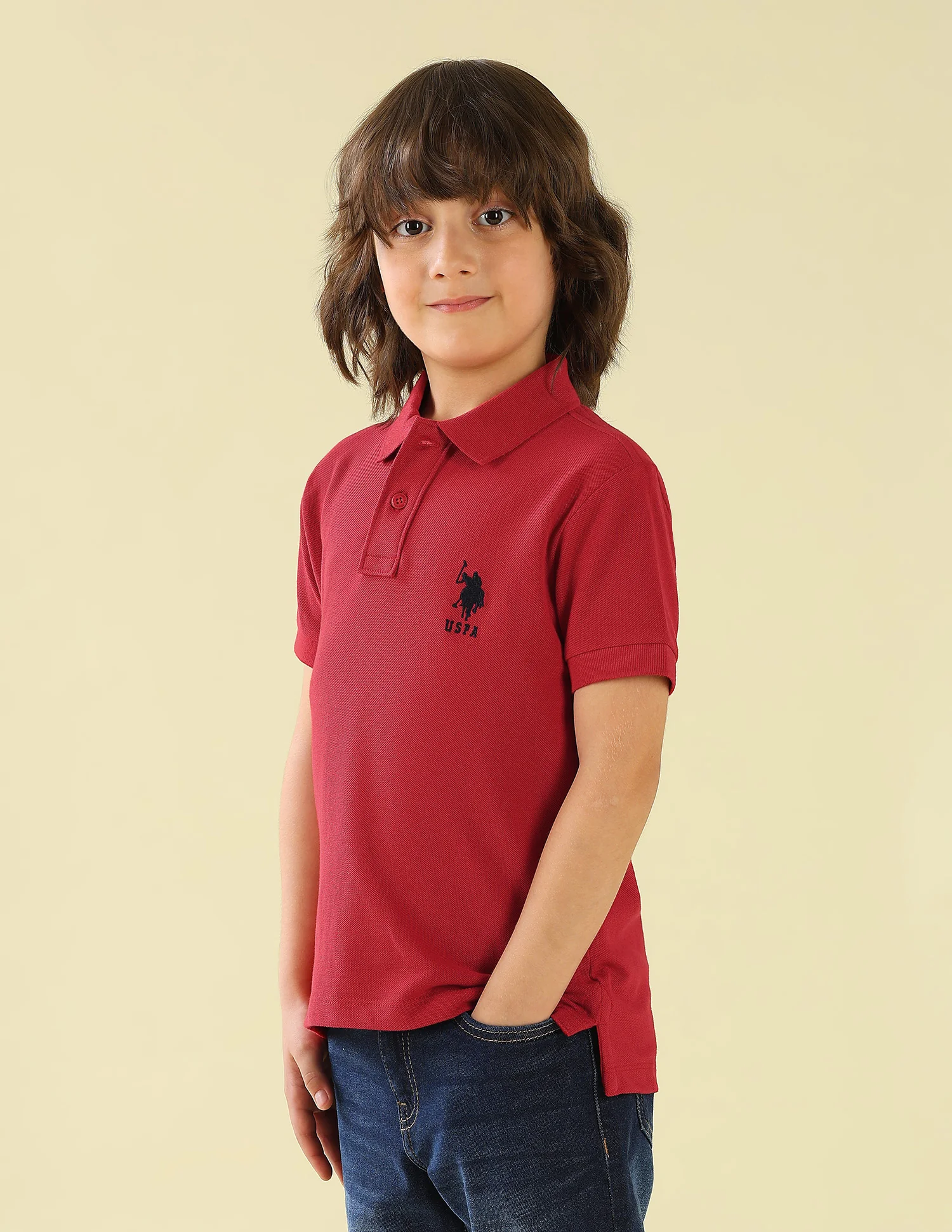 Solid Regular Fit Polo Shirt - Image 4
