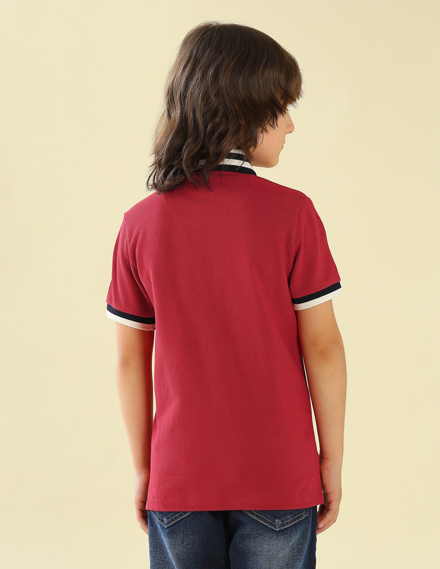 Solid Regular Fit Polo Shirt - Image 5
