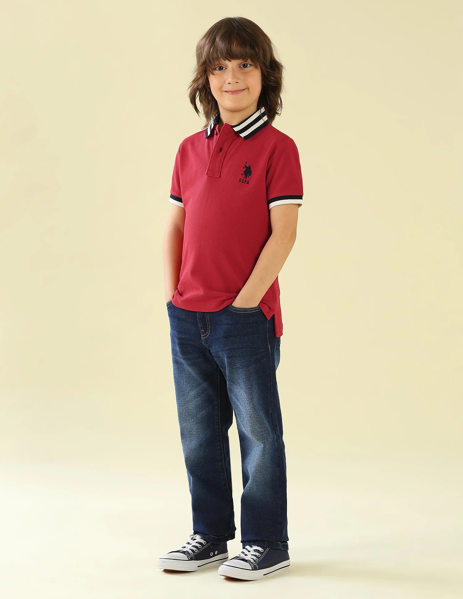Solid Regular Fit Polo Shirt - Image 6