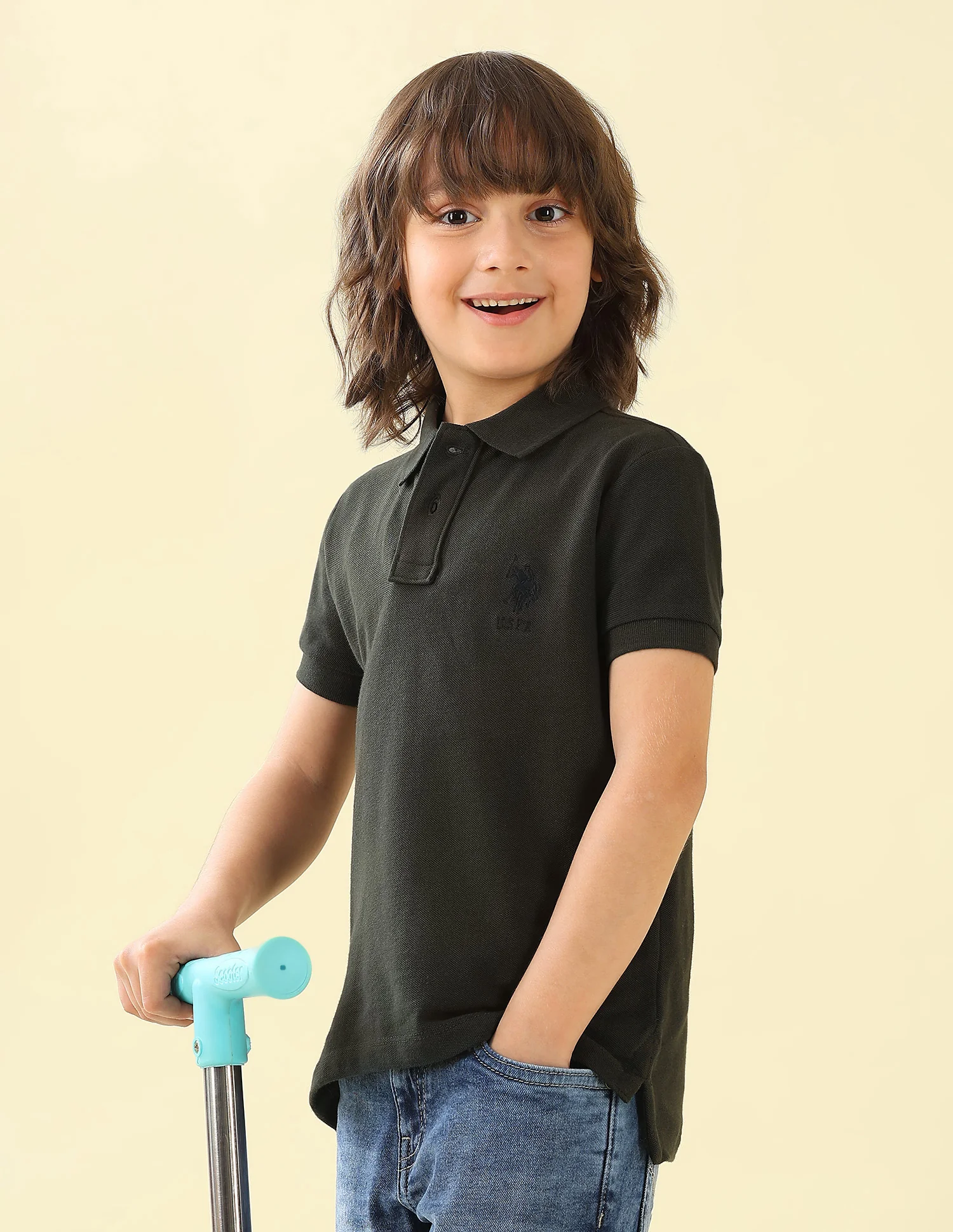 Solid Regular Fit Polo Shirt