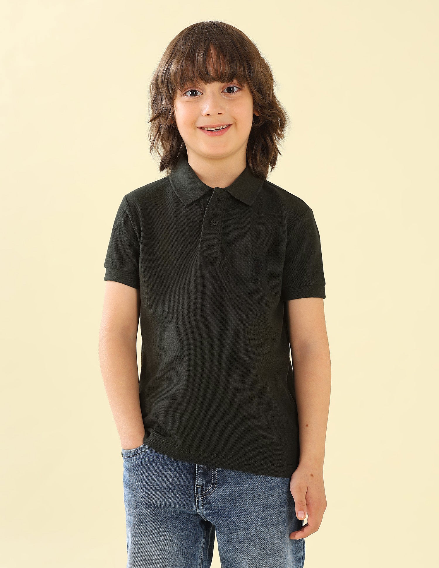 Solid Regular Fit Polo Shirt - Image 6