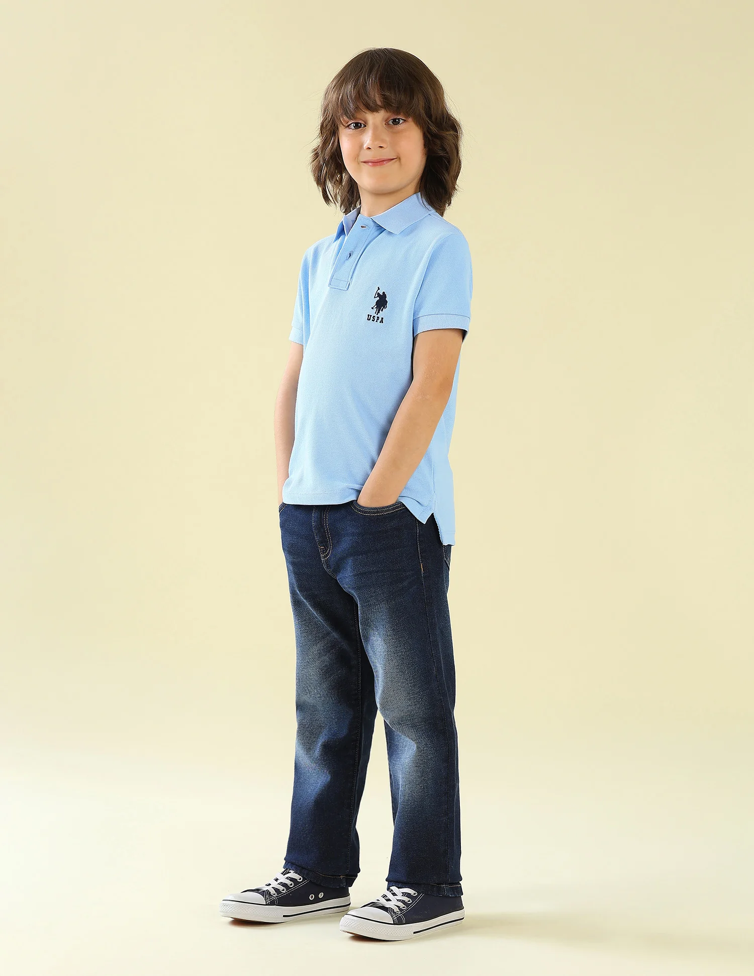 Solid Regular Fit Polo Shirt - Image 3