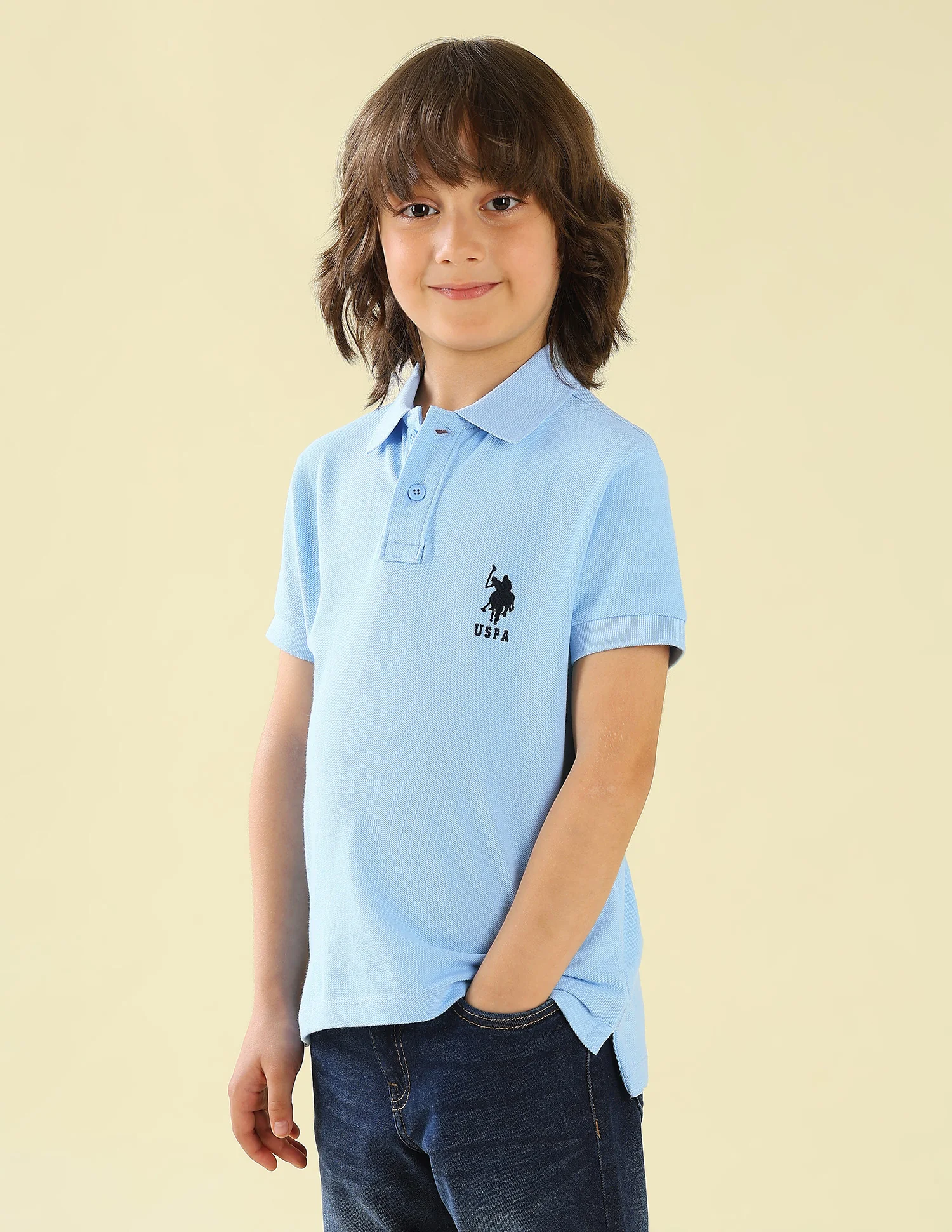 Solid Regular Fit Polo Shirt - Image 4