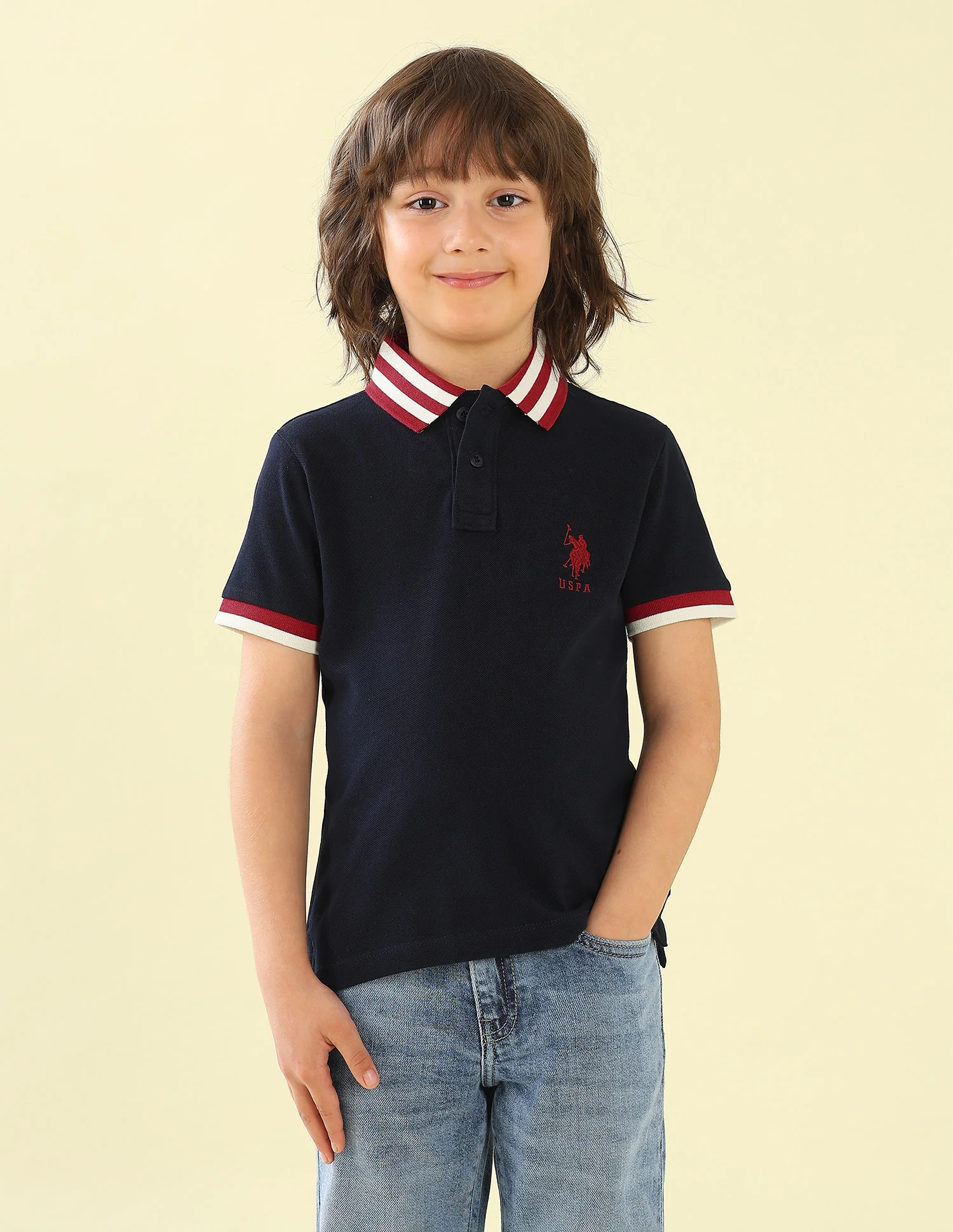 Solid Regular Fit Polo Shirt - Image 6