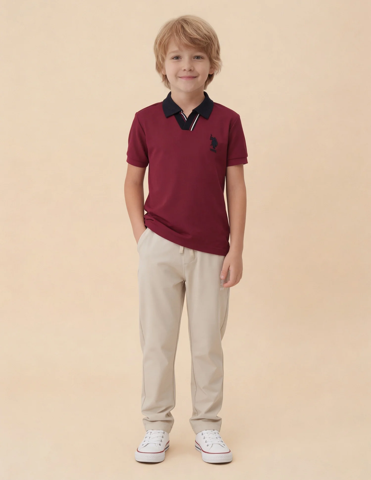Solid Regular Fit Polo Shirt - Image 3