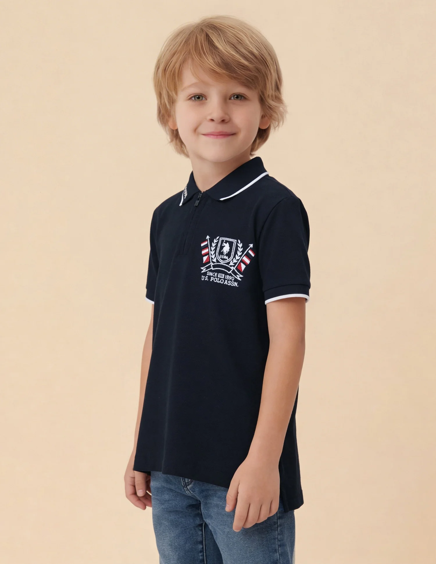Solid Regular Fit Polo Shirt - Image 4