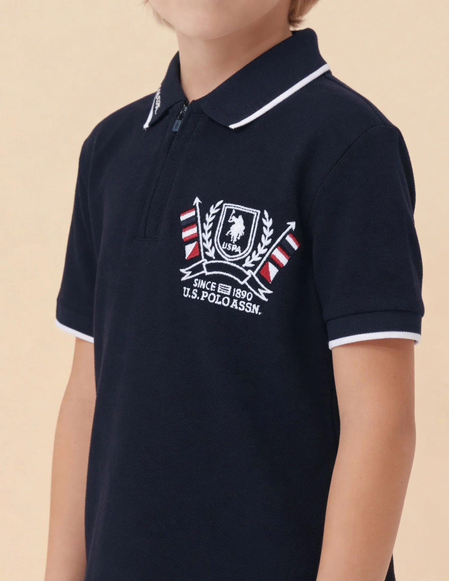 Solid Regular Fit Polo Shirt - Image 6