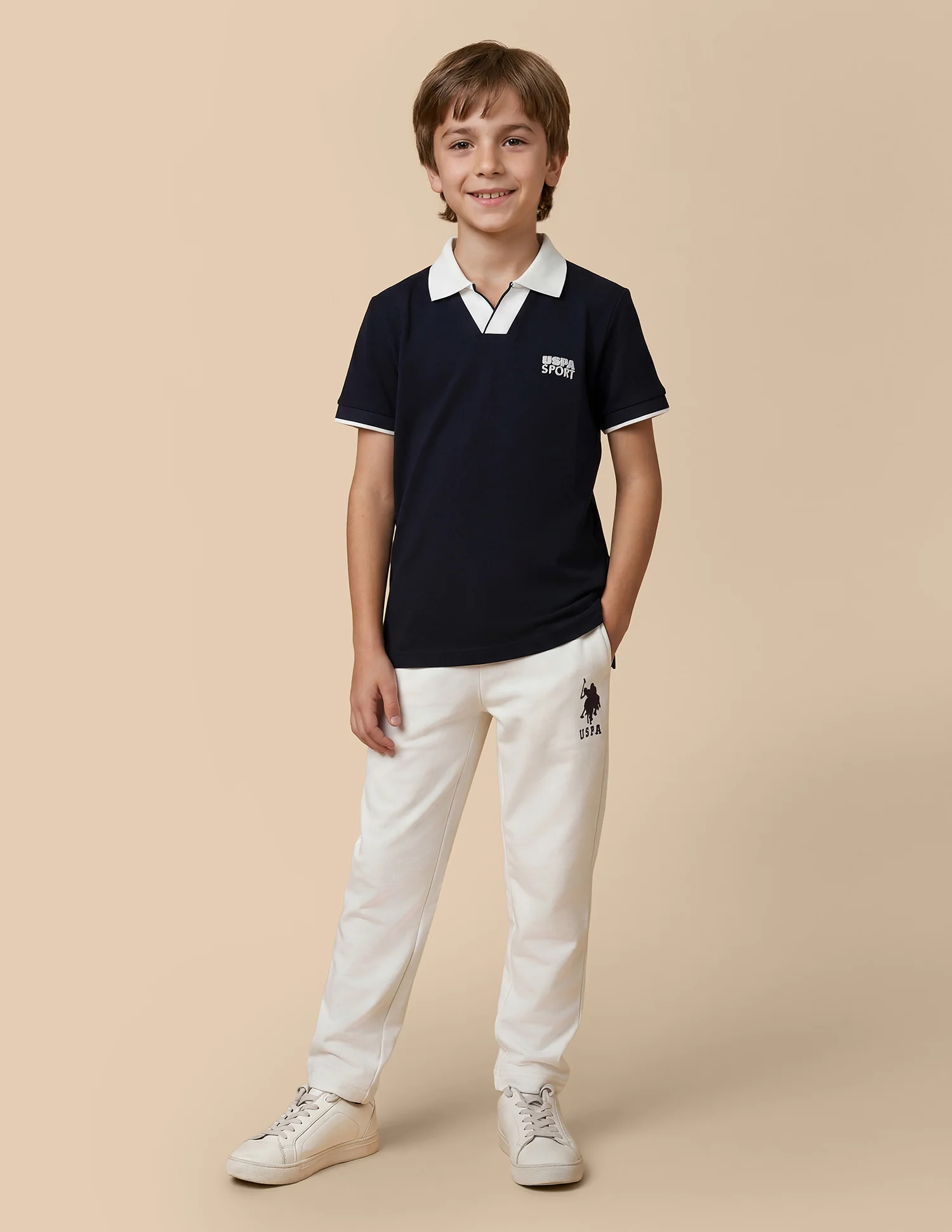 Solid Regular Fit Polo Shirt - Image 3