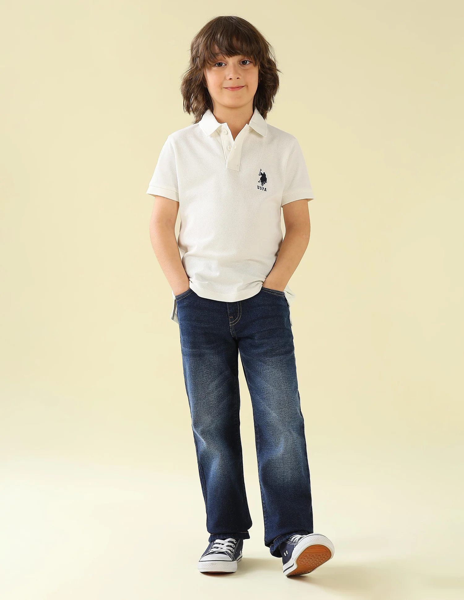 Solid Regular Fit Polo Shirt - Image 3