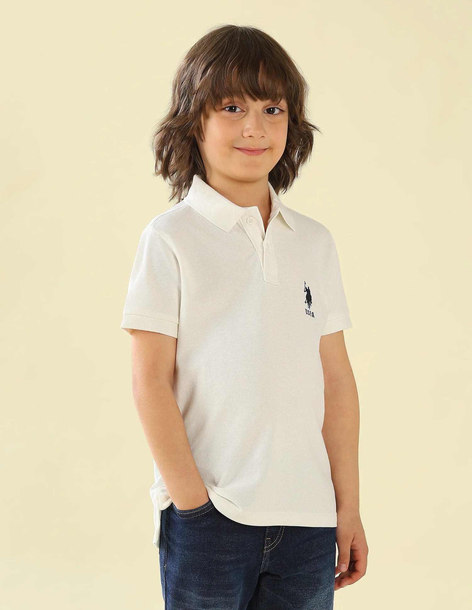 Solid Regular Fit Polo Shirt - Image 4