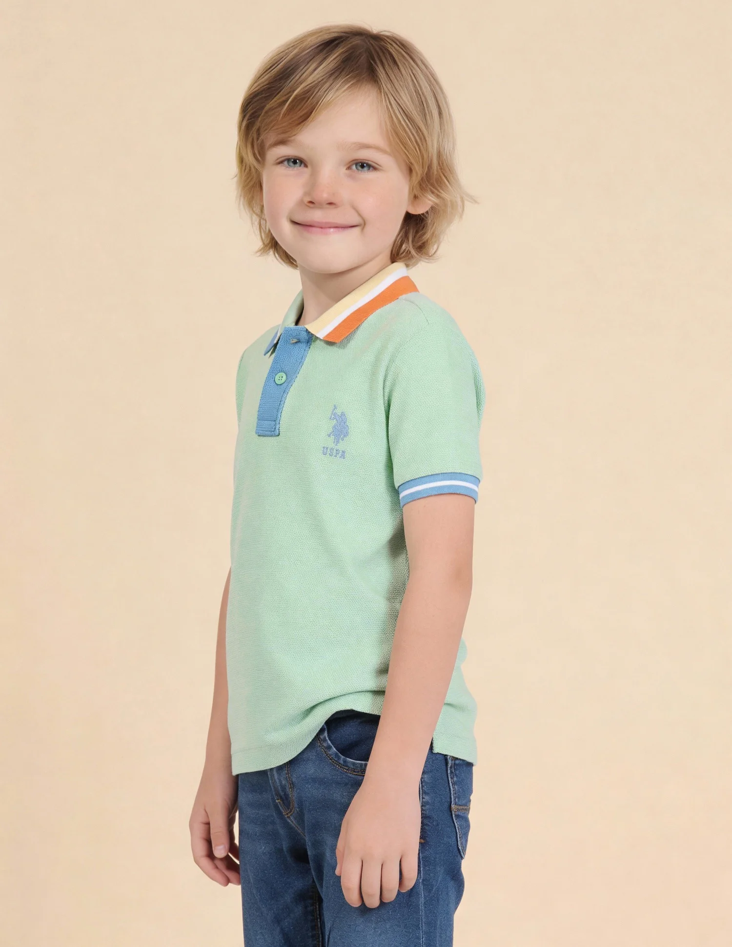 Solid Regular Fit Polo Shirt - Image 4