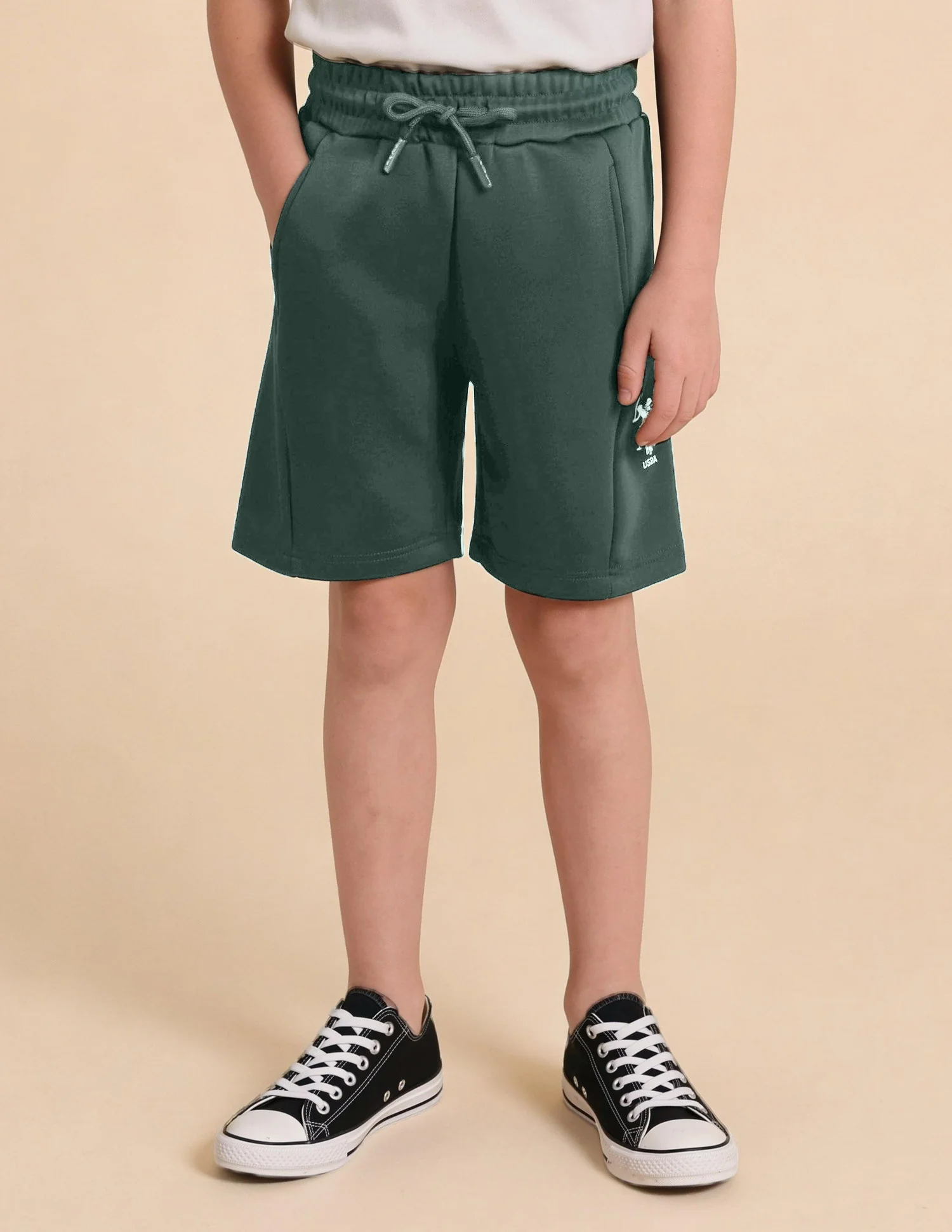 Solid Regular Fit Shorts - Image 4
