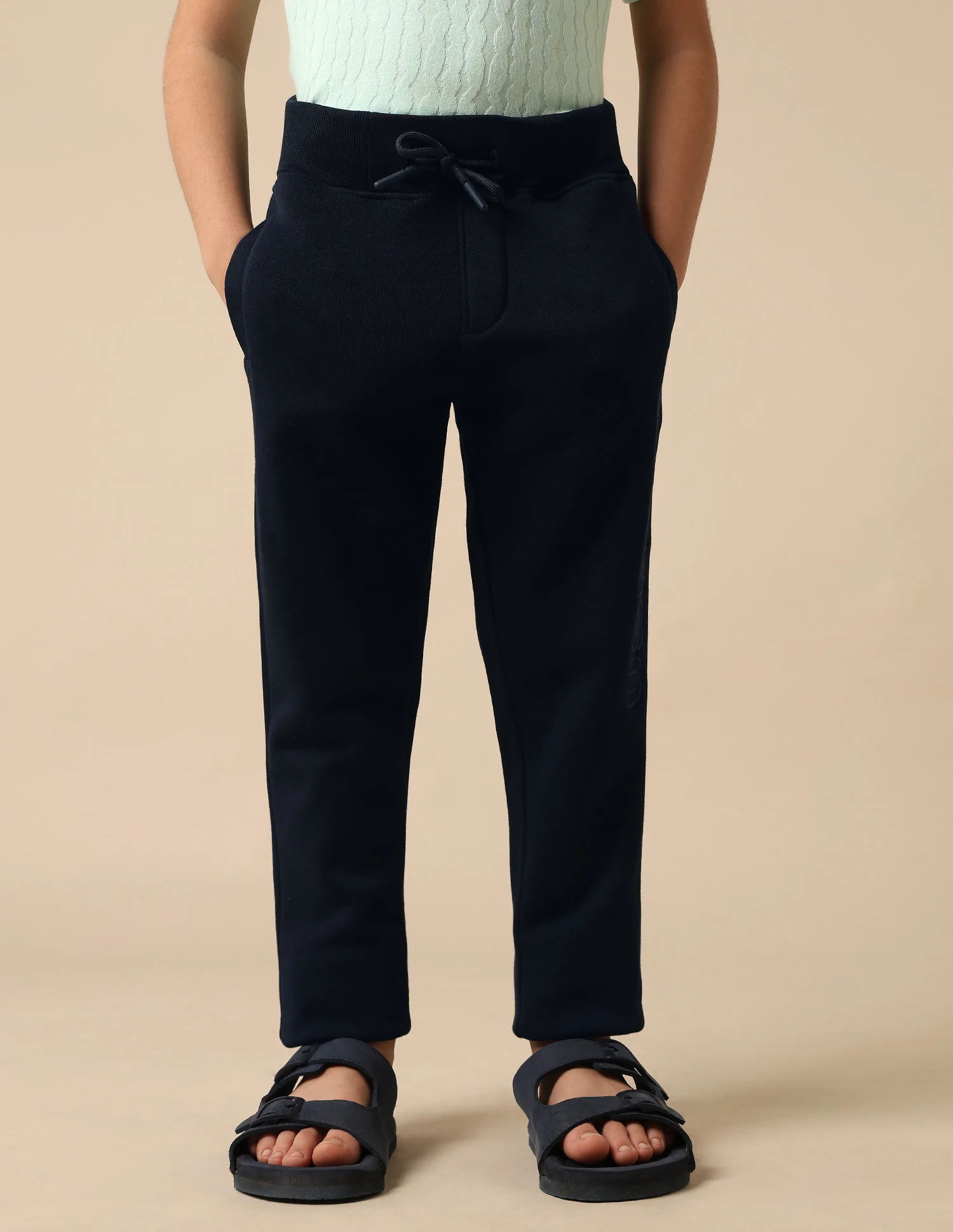 Solid Regular Fit Track Pants - Image 4