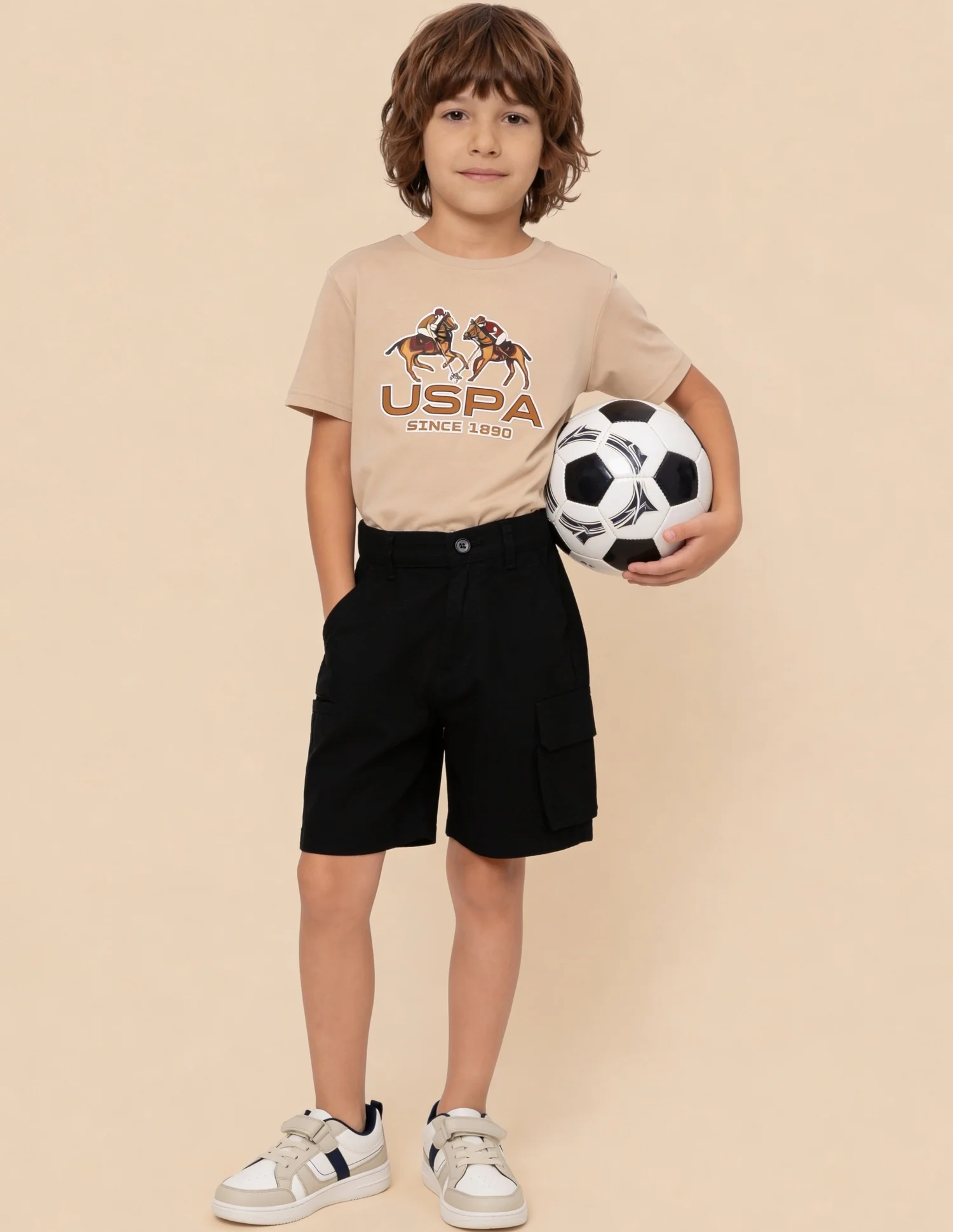 Solid Relaxed Fit Shorts