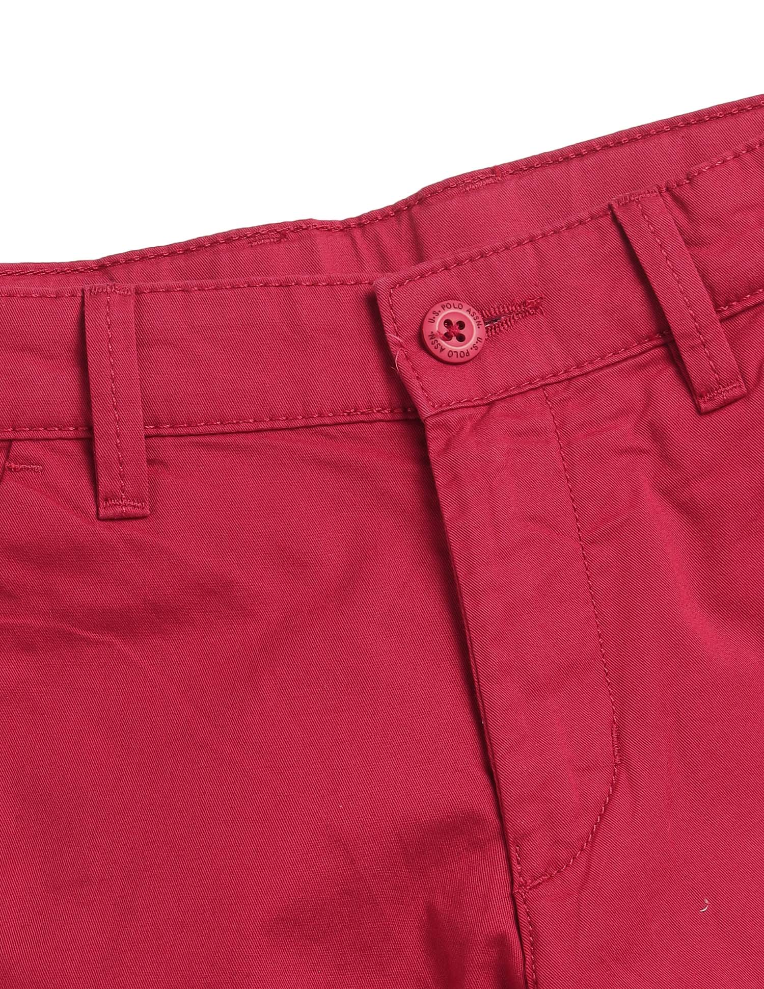 Solid Relaxed Fit Shorts - Image 2