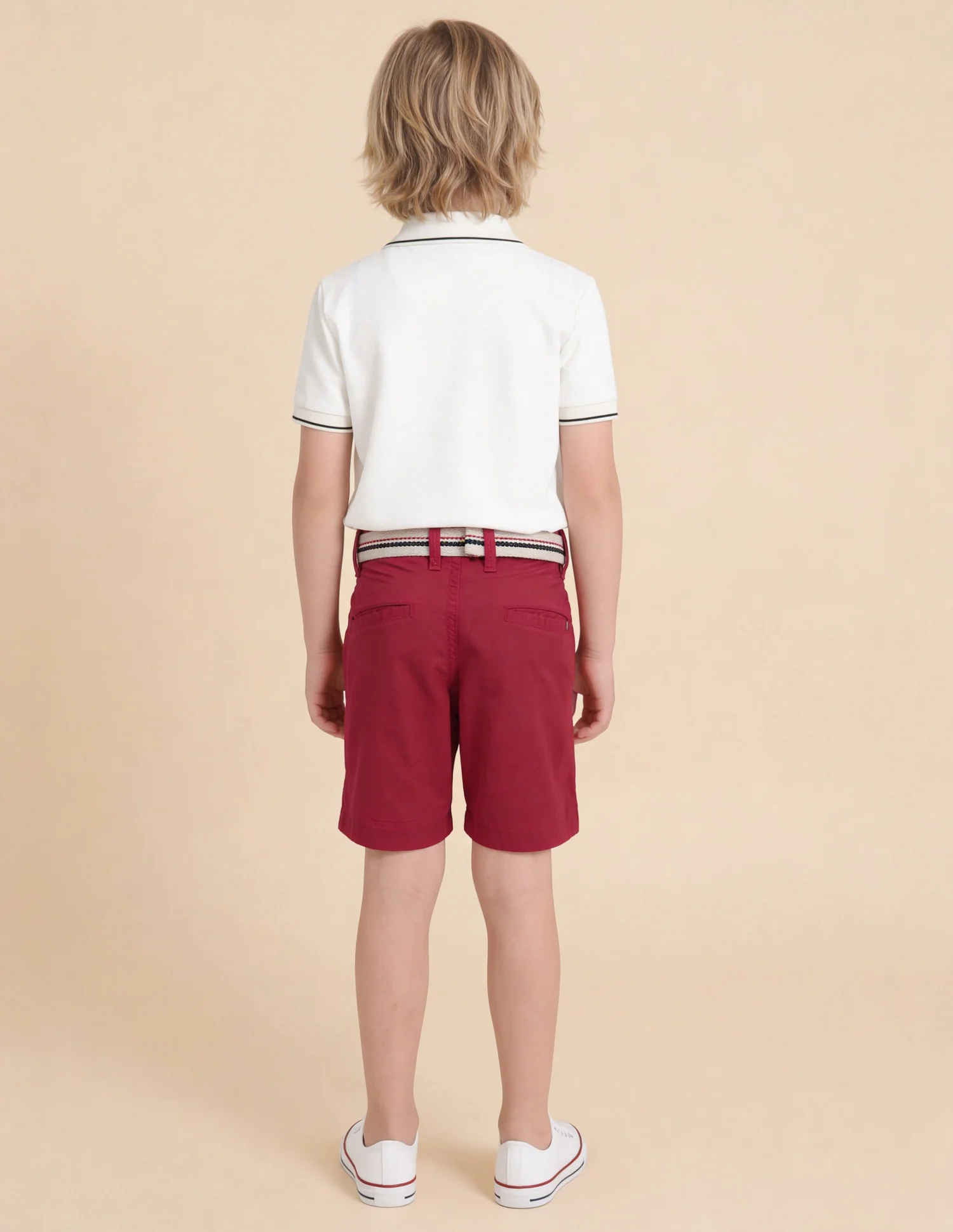 Solid Relaxed Fit Shorts - Image 4