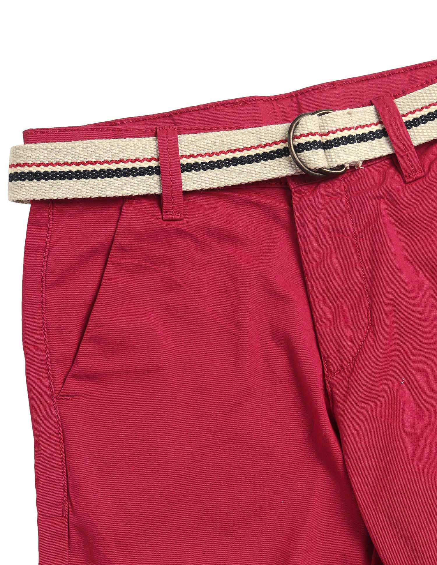 Solid Relaxed Fit Shorts - Image 6