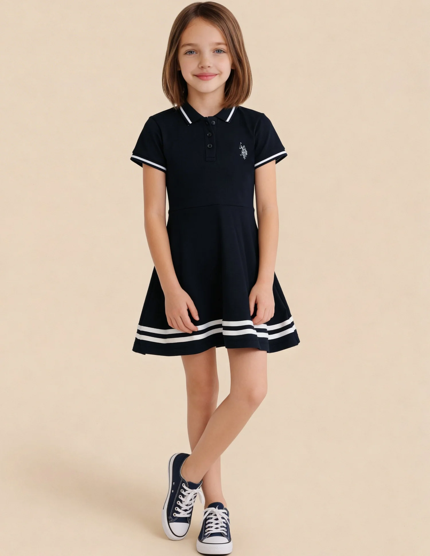 Solid Skater Dress - Image 3