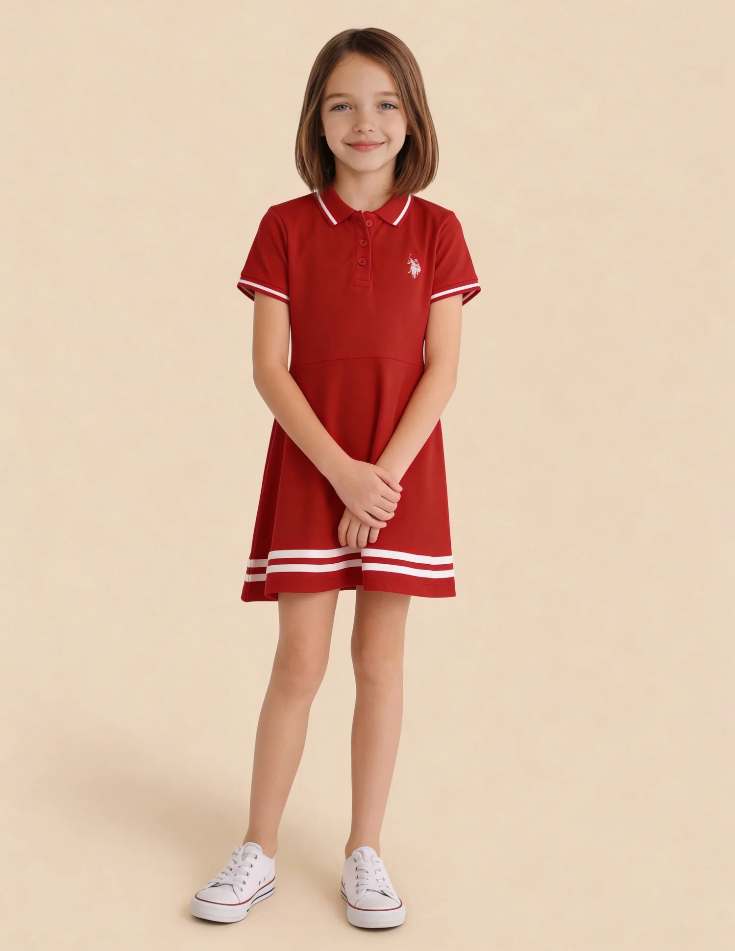 Solid Skater Fit Knit Dress - Image 3