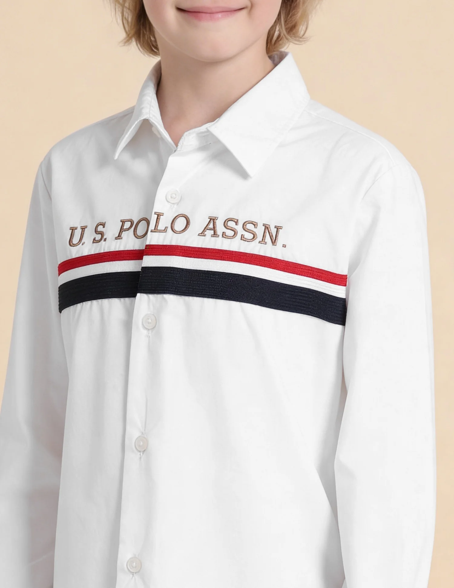 Solid Stripe Detail Regular Fit Shirt - Image 6