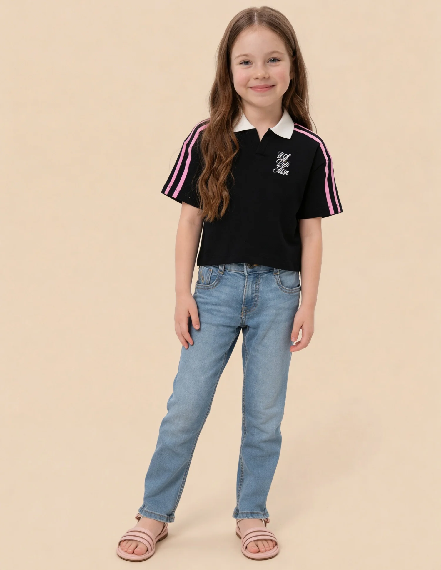 Solid Stripe Detail Regular Fit Top - Image 3