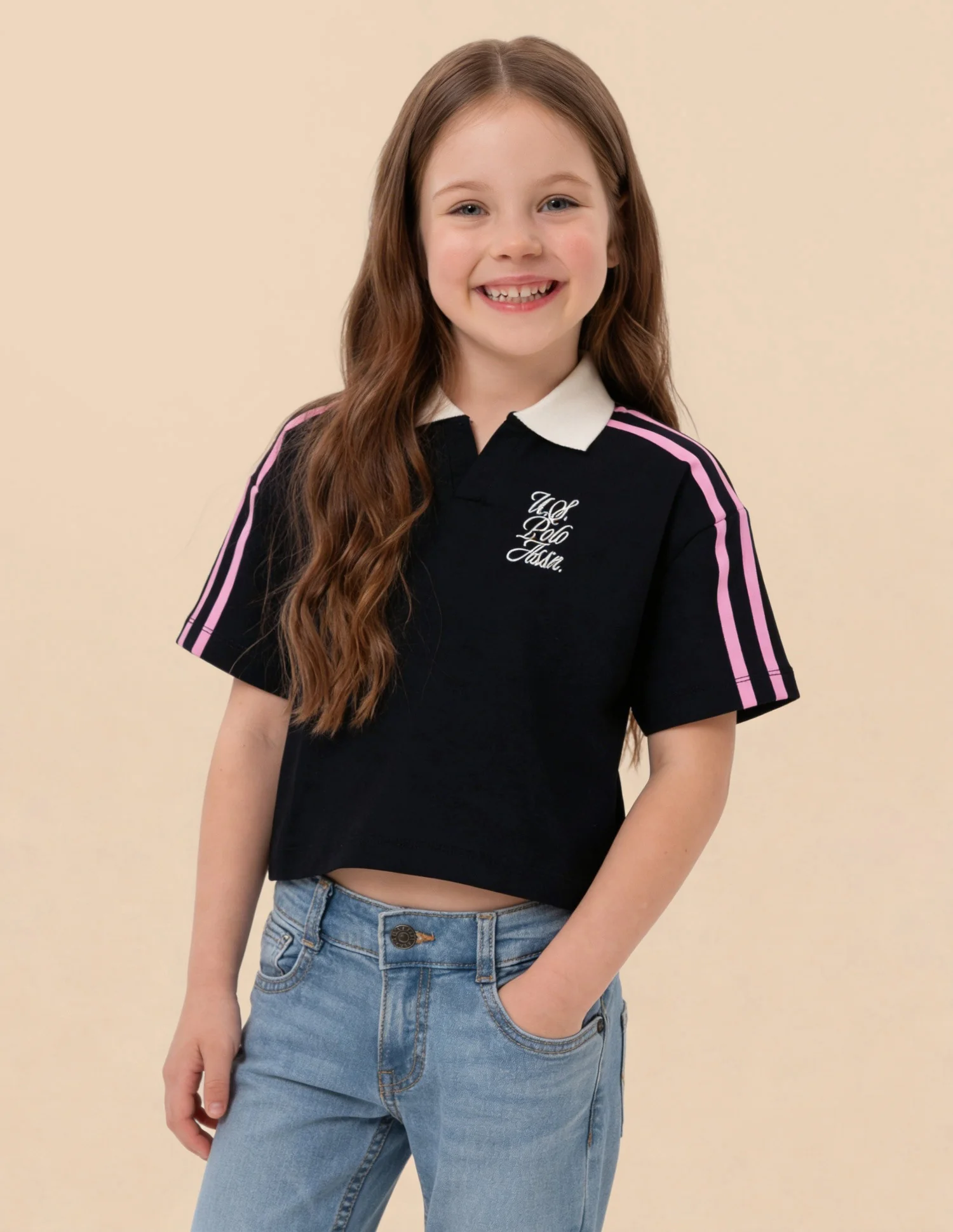 Solid Stripe Detail Regular Fit Top - Image 4