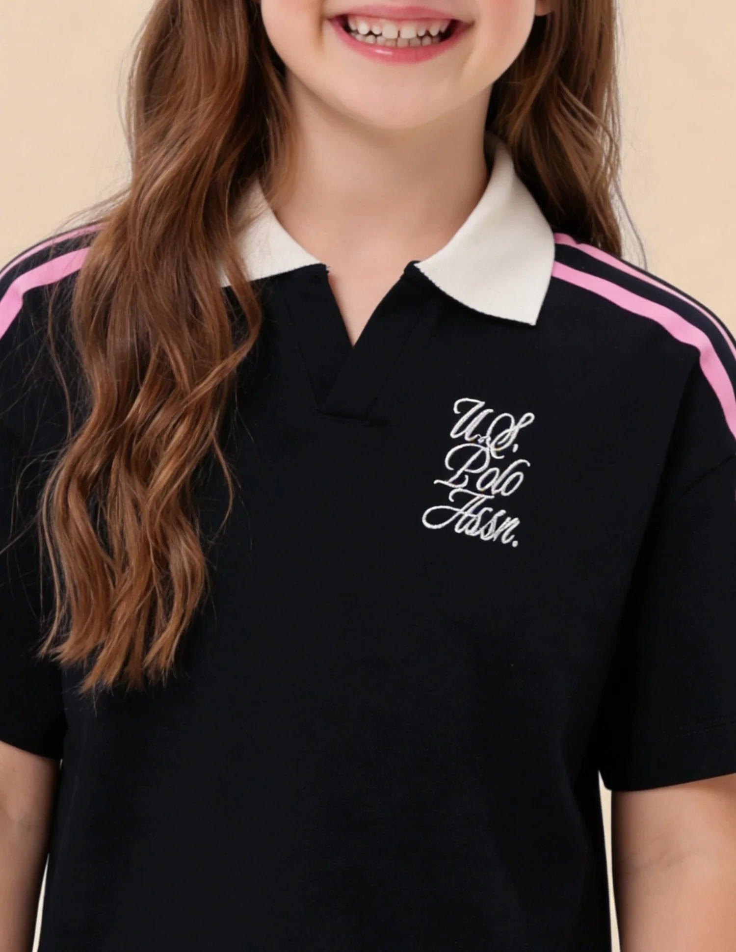 Solid Stripe Detail Regular Fit Top - Image 6